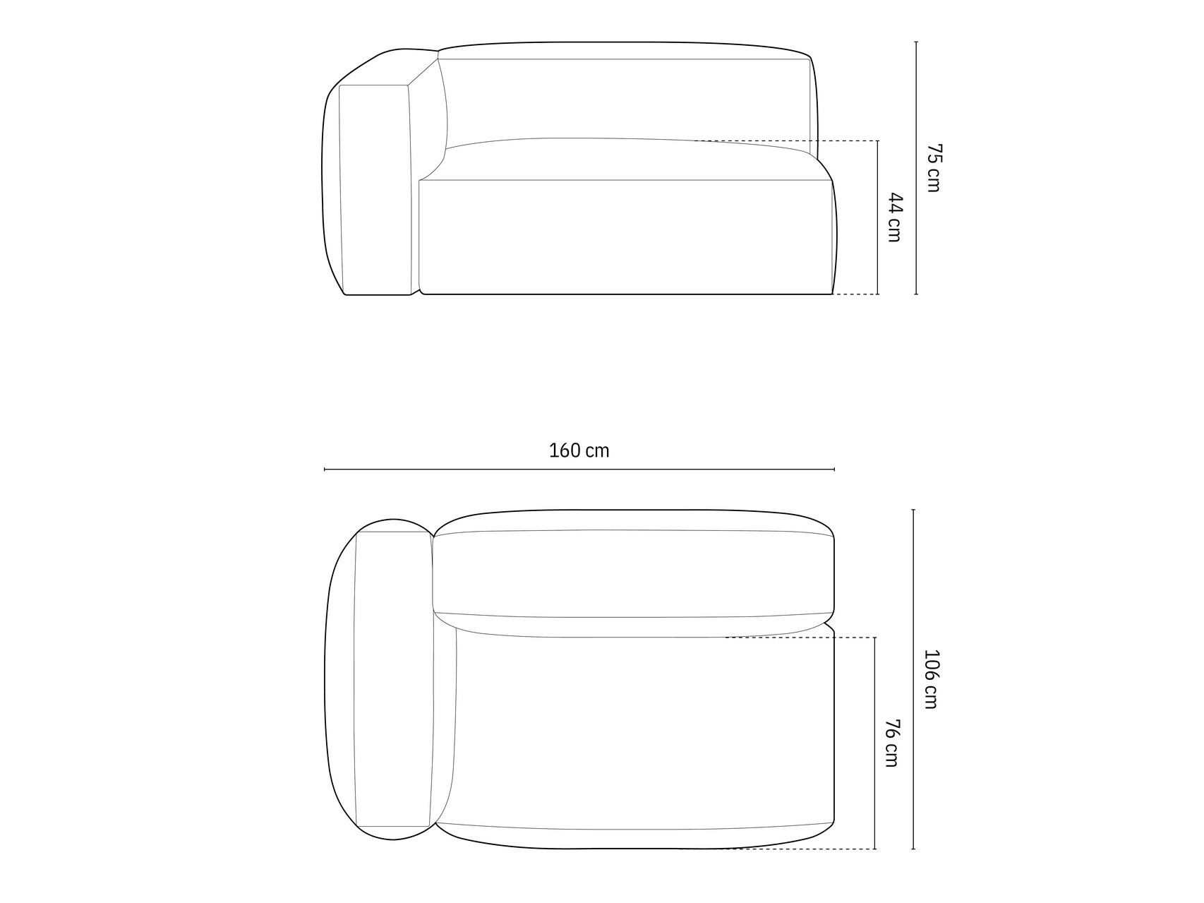 Modulinė sėdimoji dalis Sorcoro 111 (Boston Water Green)