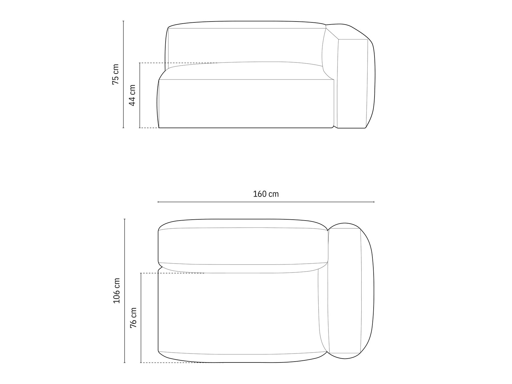 Modulinė sėdimoji dalis Sorcoro 111 (Vogue 01)