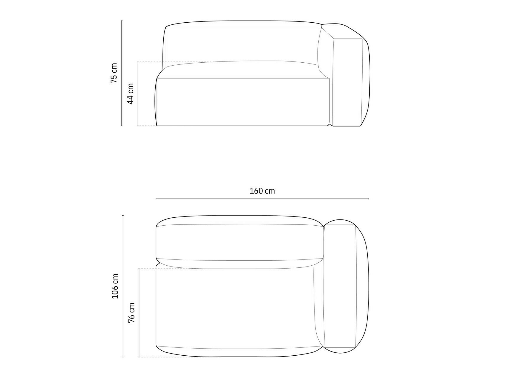 Modulinė sėdimoji dalis Sorcoro 111 (Vogue 12)