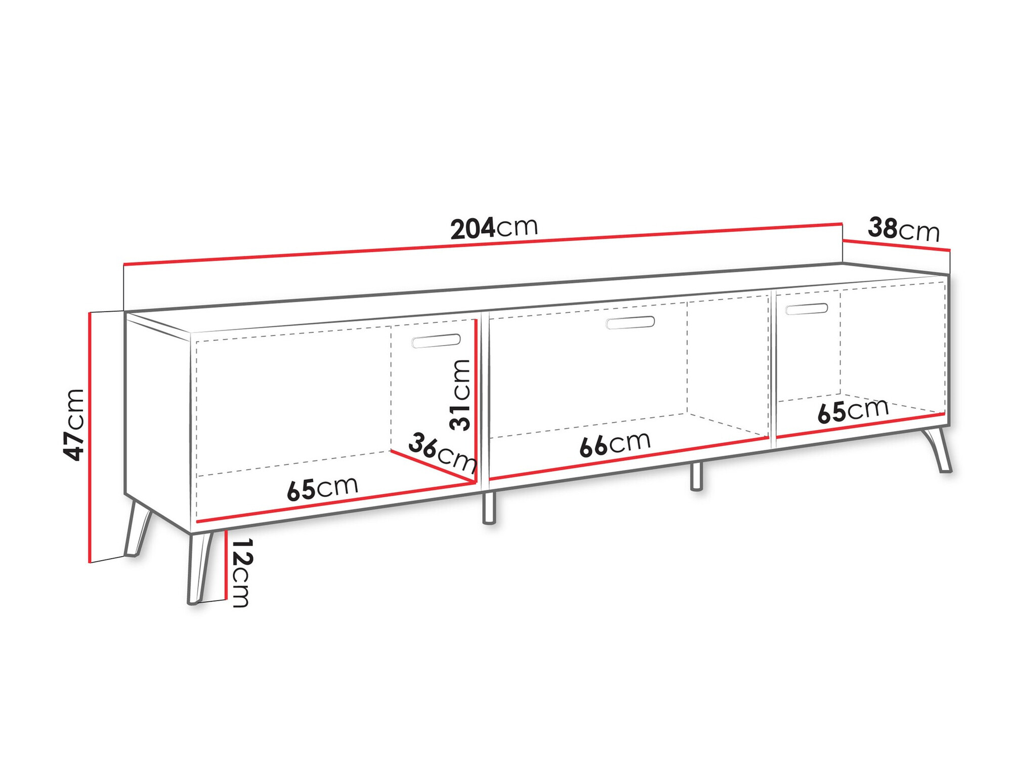 TV staliukas Comfivo Capella I (Kašmyras + Blizgus kašmyras)