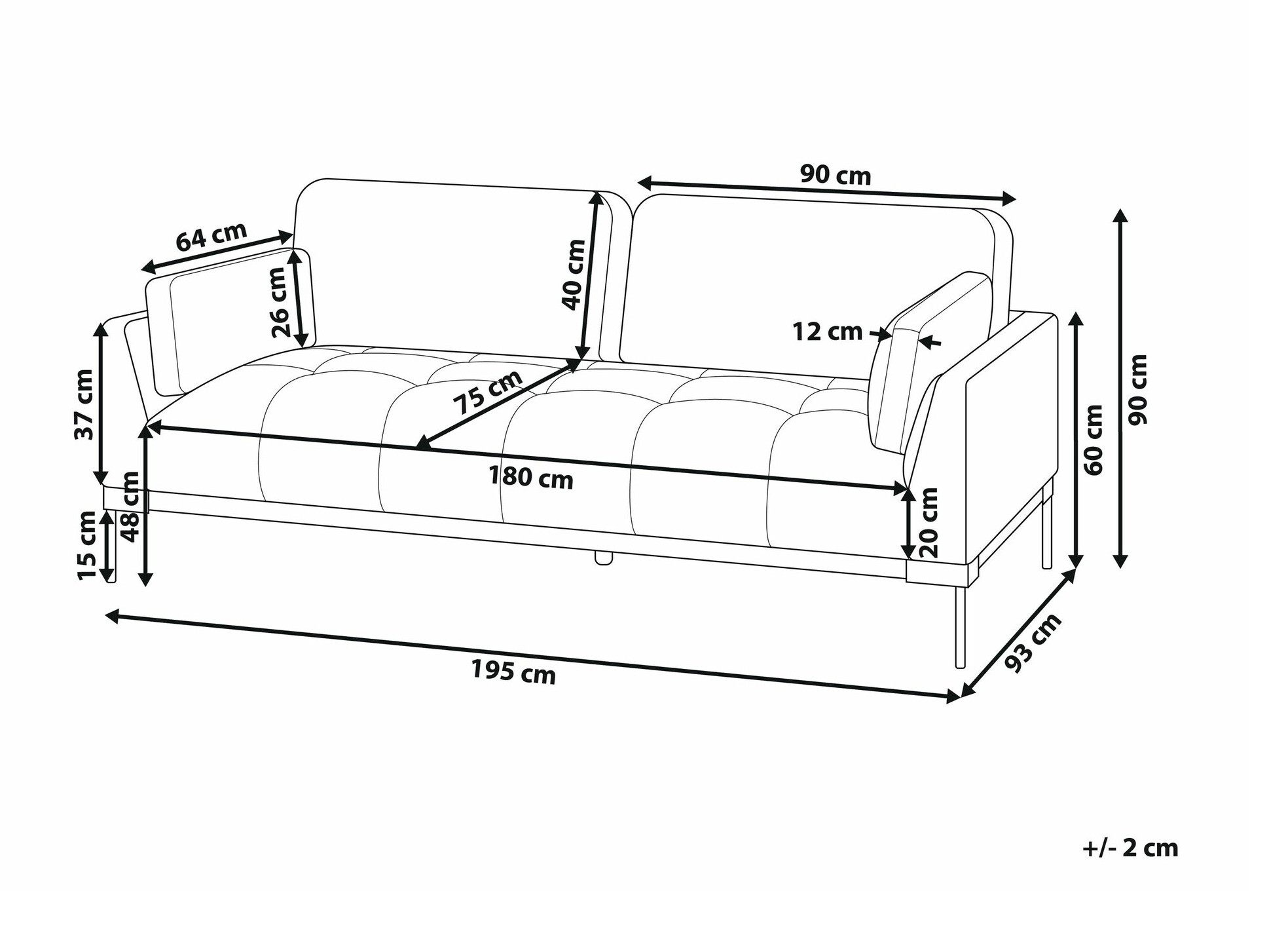 Sofa Berwyn 2488 (Beige)