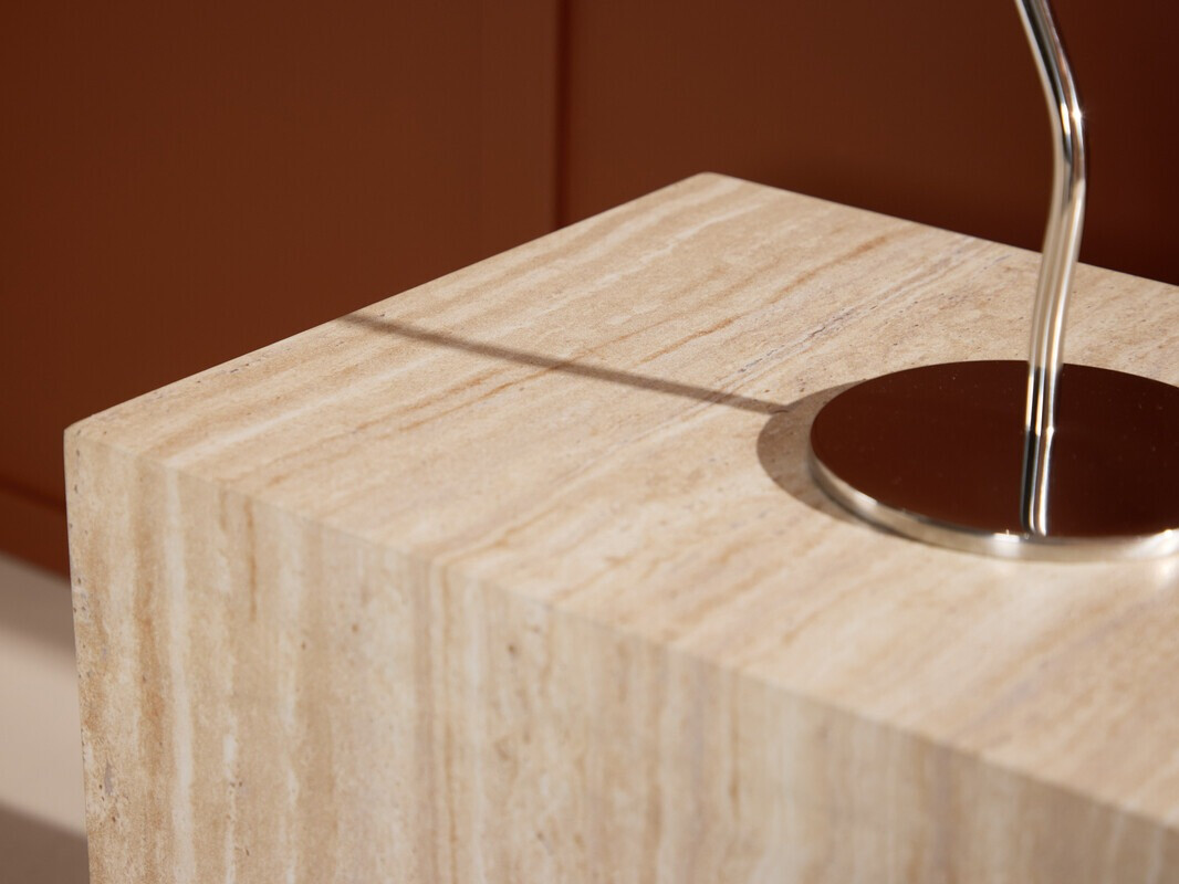 Šoninis staliukas Dallas 5005 (Šviesi Travertine)