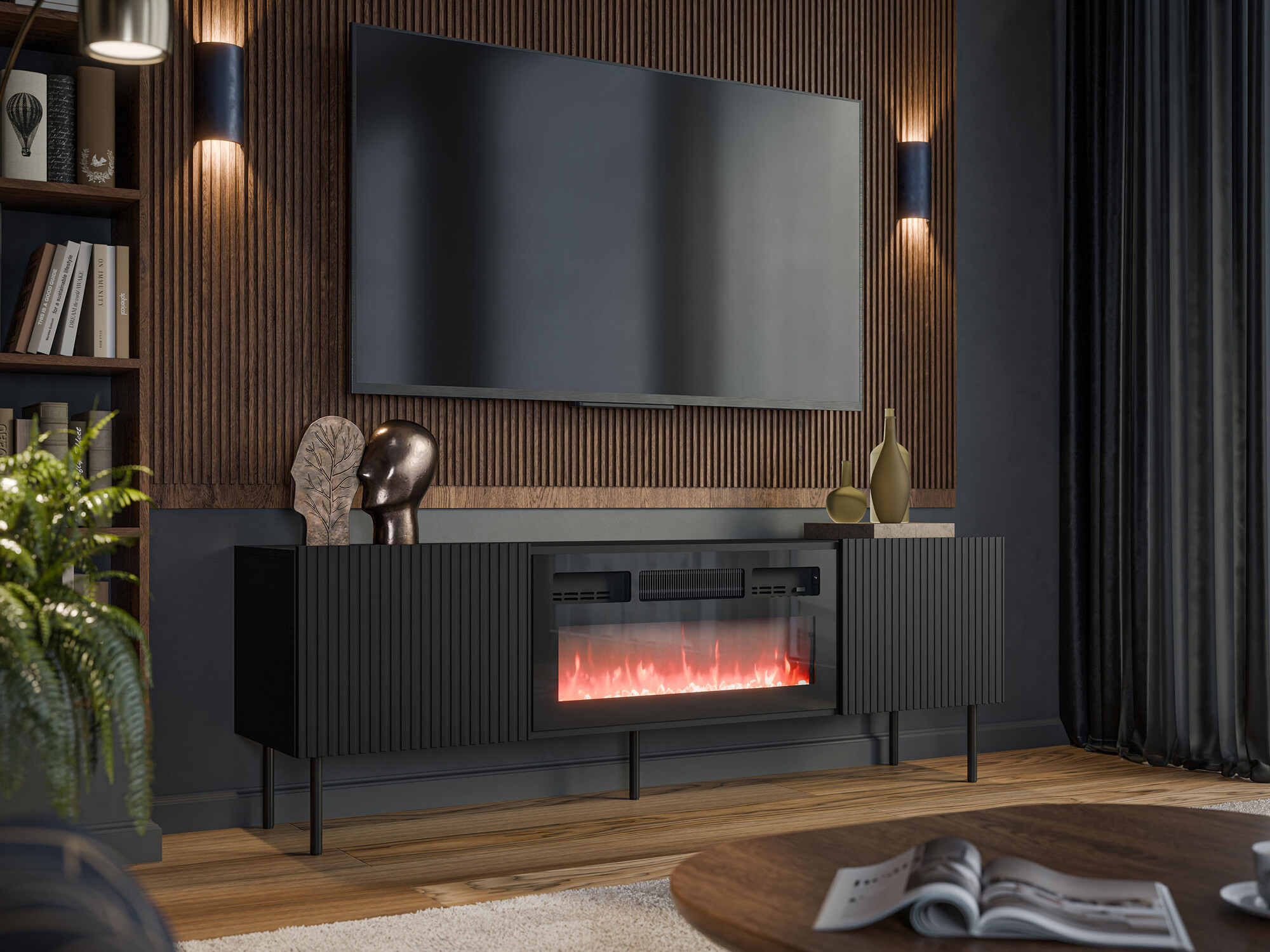 TV staliukas Ratio (Juoda)