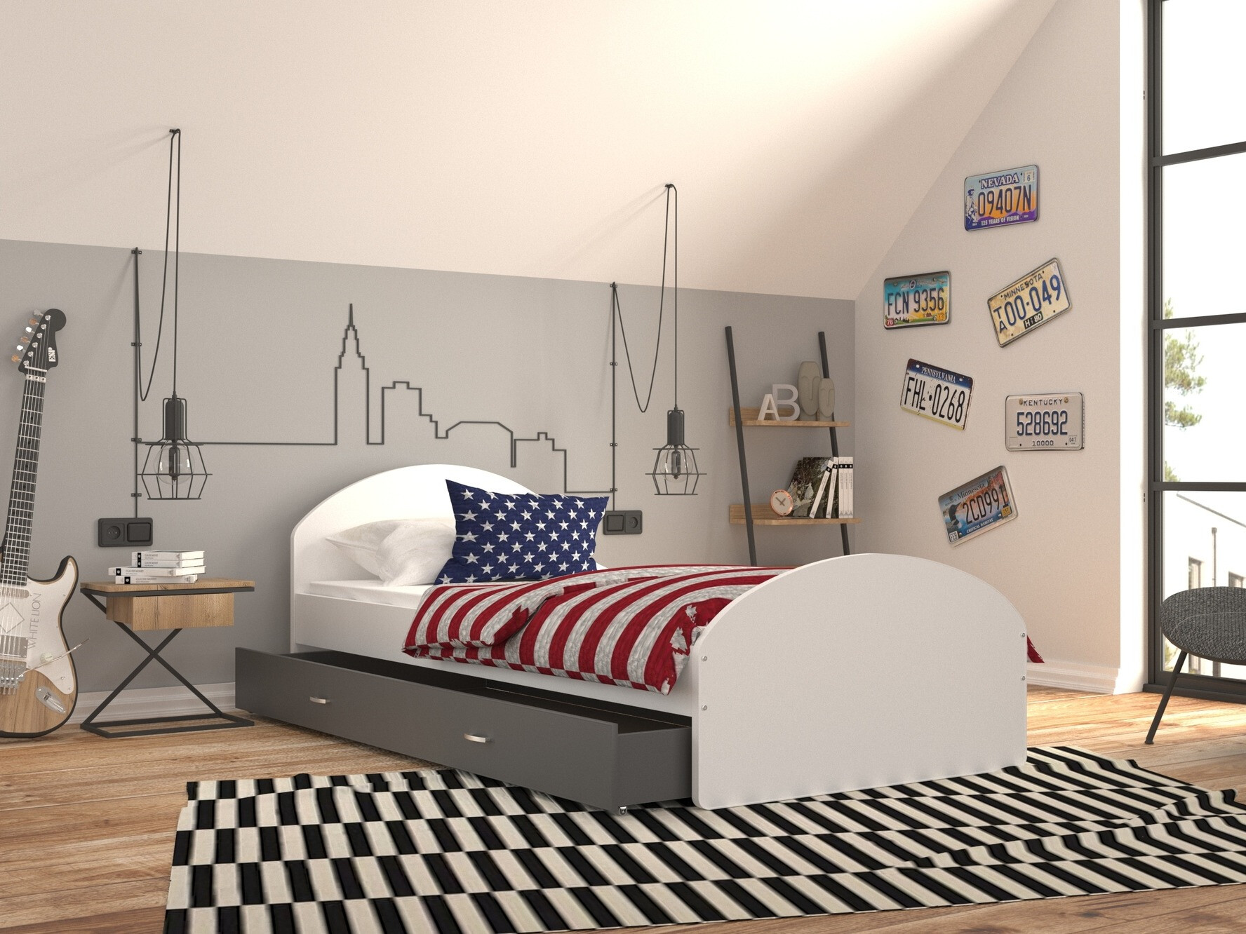 Lova Aurora 177 (Balta + Pilka)