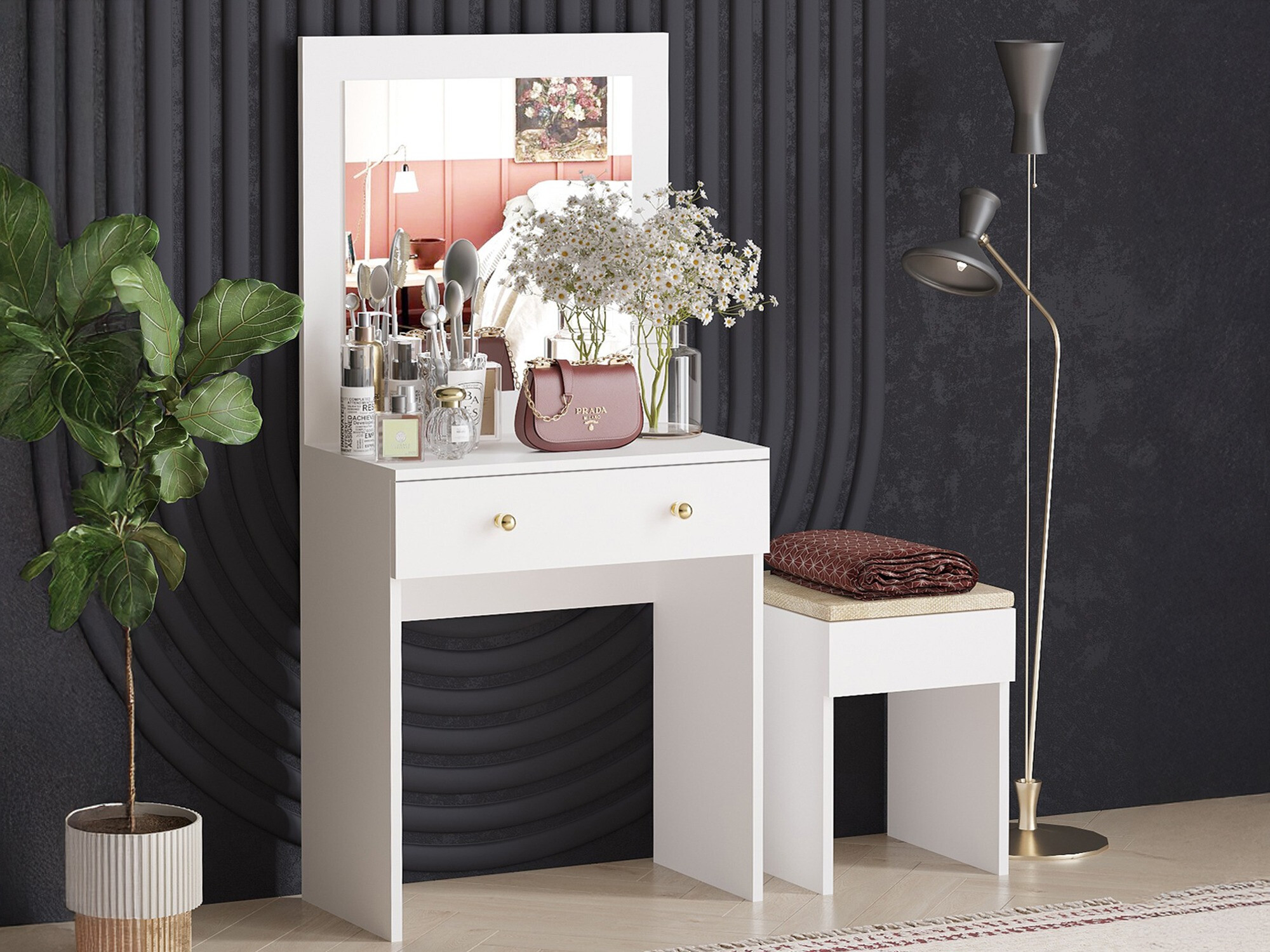 Makiažo staliukas Asheboro 161