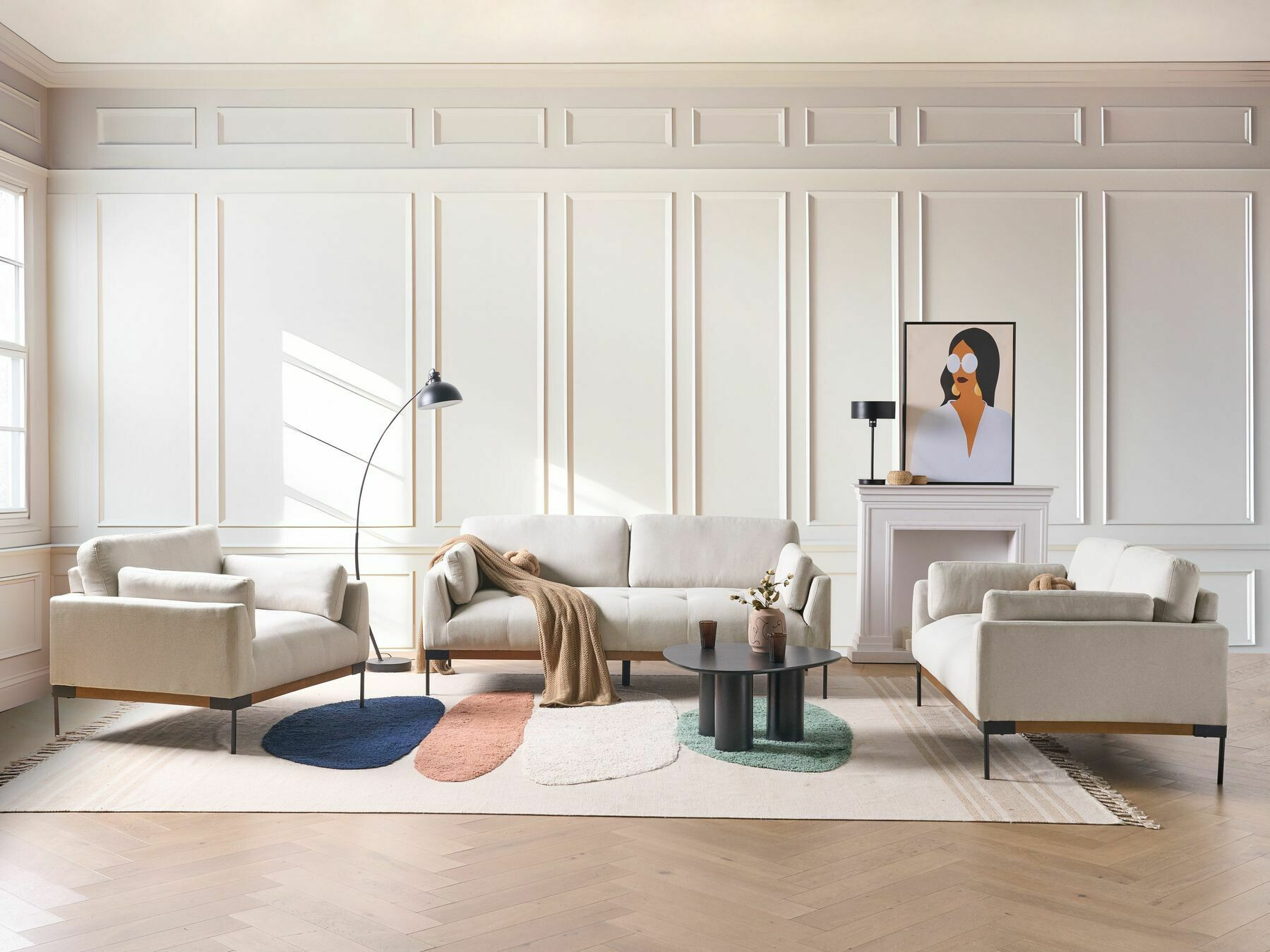 Sofa Berwyn 2488 (Beige)