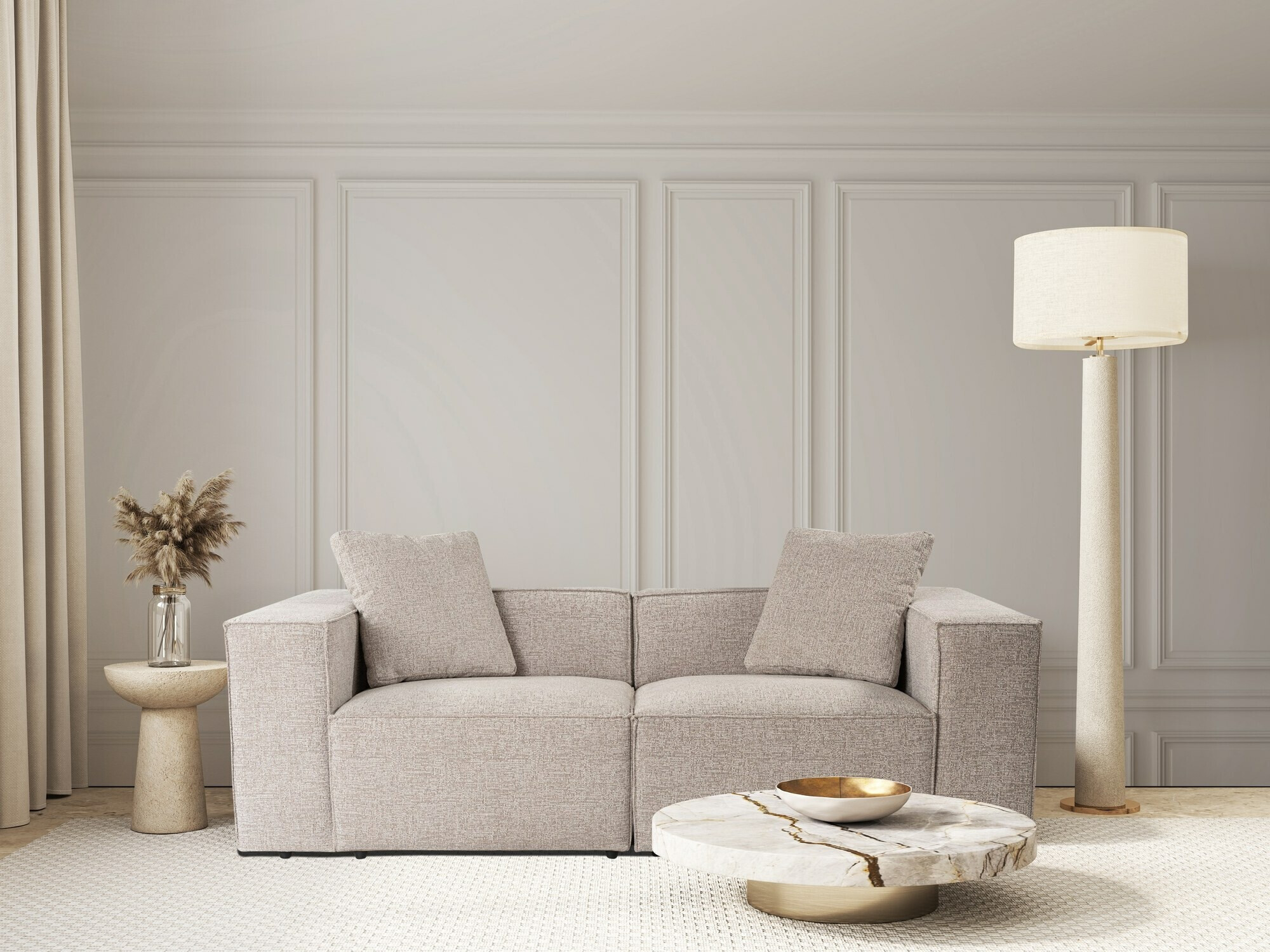 Modulinė sofa Fivsoi 100 (Taupe)