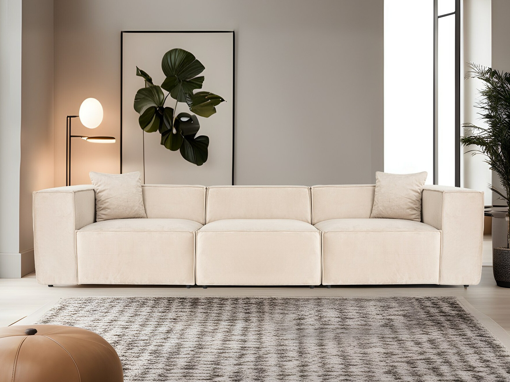 Modulinė sofa Fivsoi 101 (Kreminė)