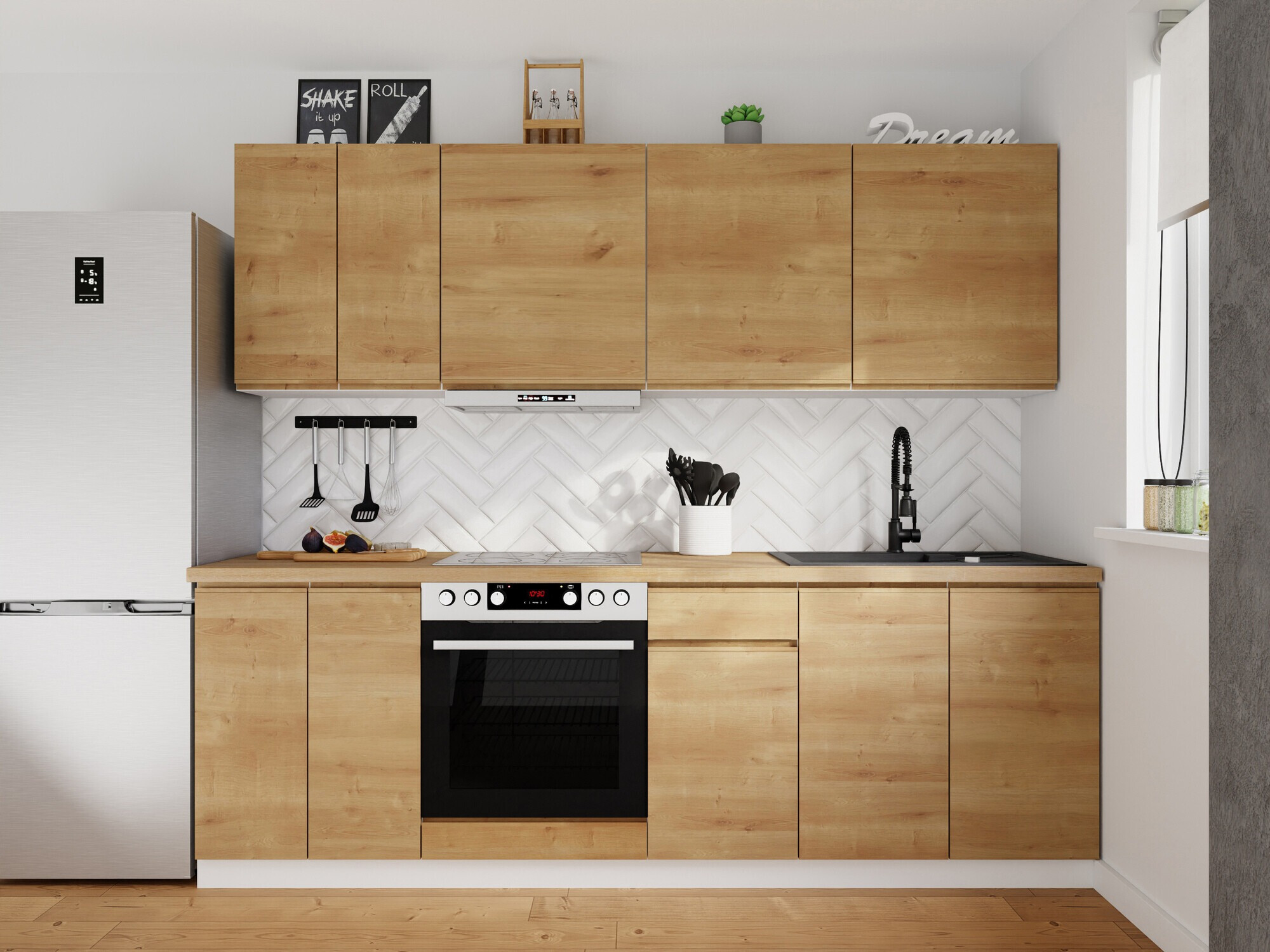 Modulinis virtuvės komplektas Soli Oak 163