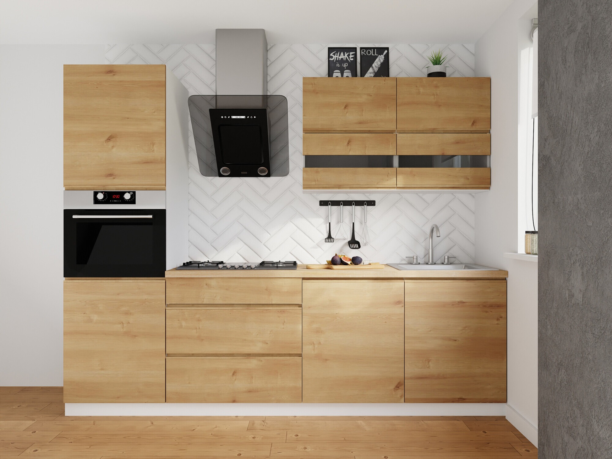 Modulinis virtuvės komplektas Soli Oak 164