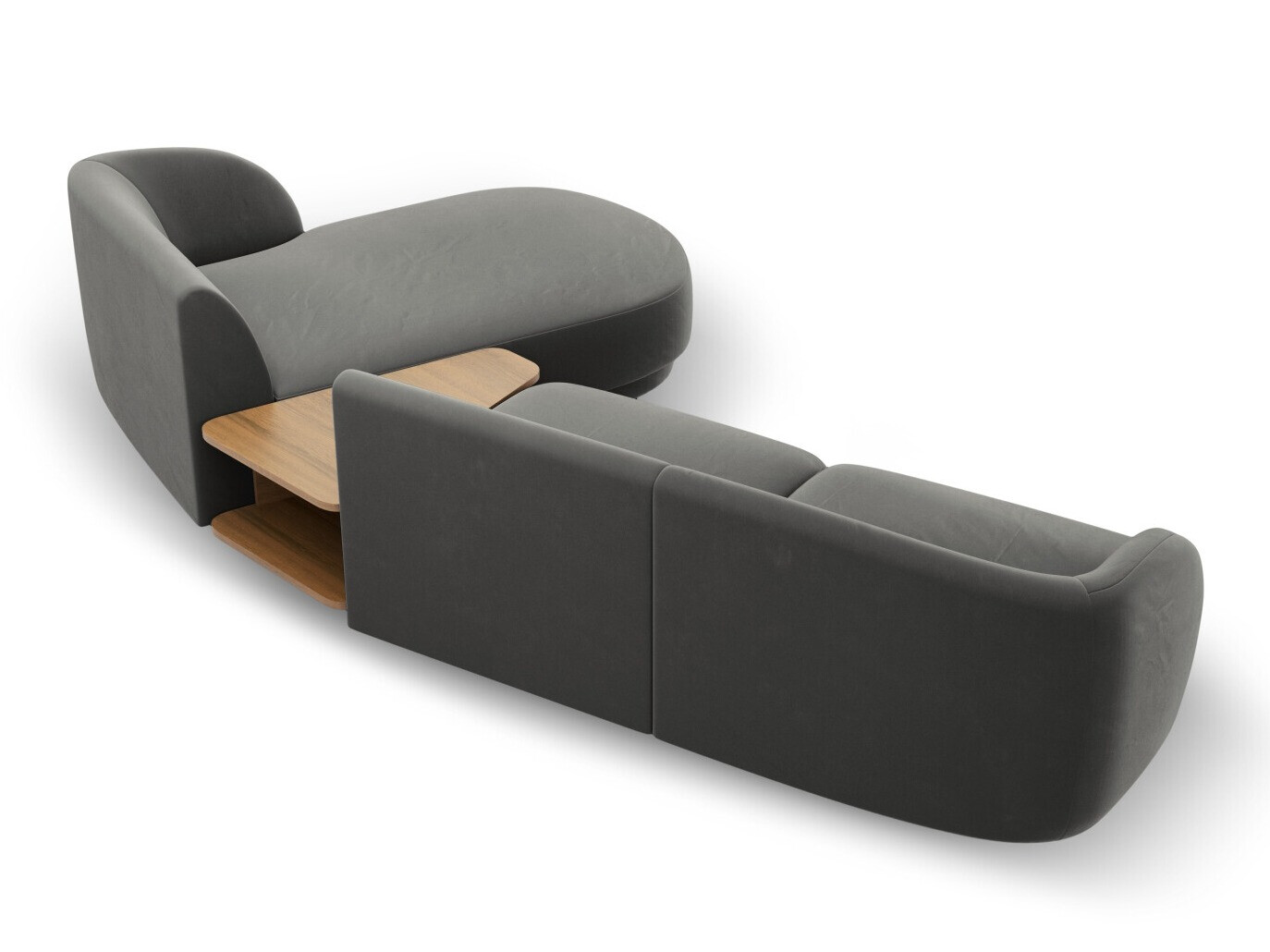 Modulinis minkštas kampas Tivlomi 117 (Bluvel 13)