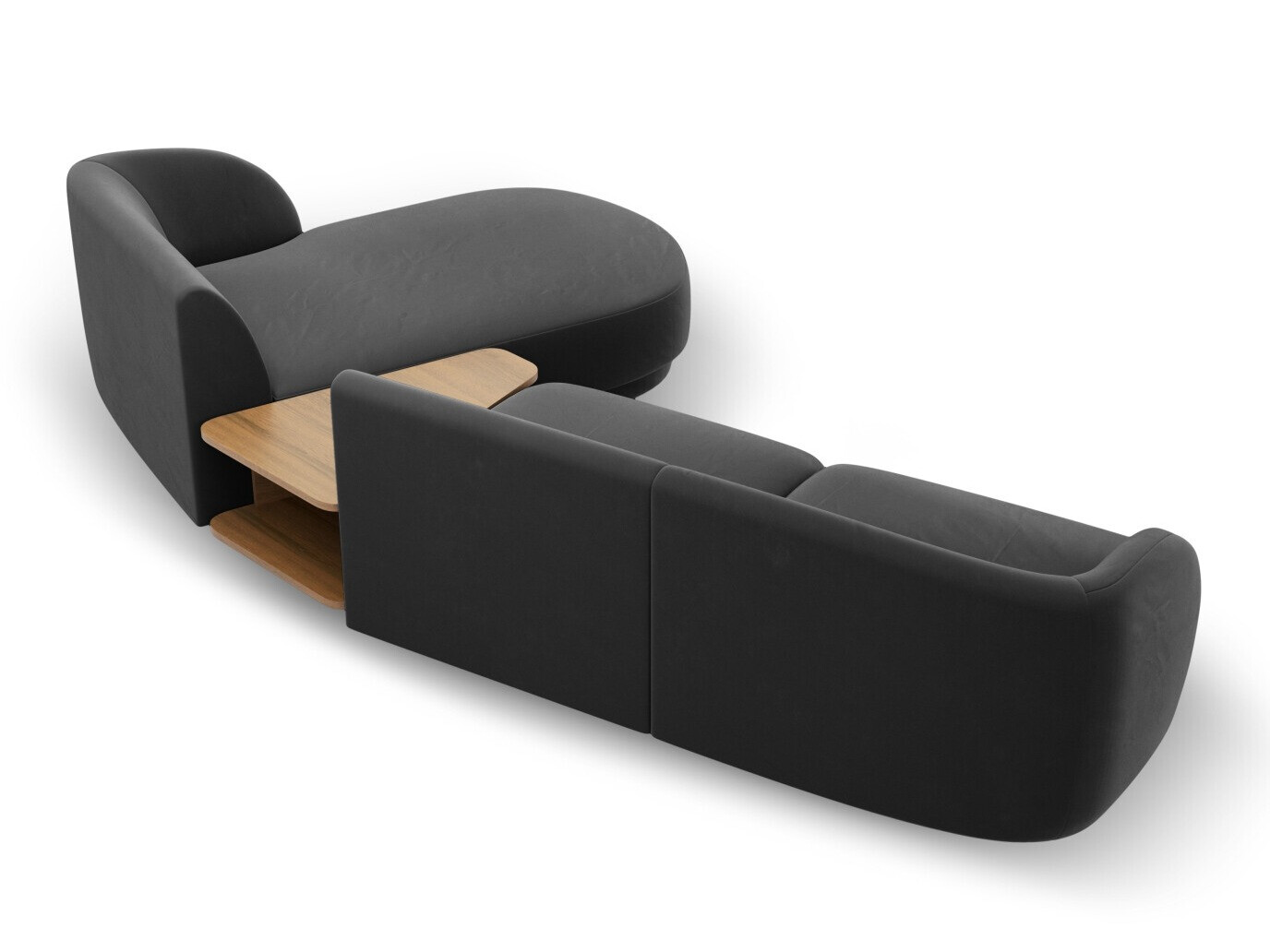 Modulinis minkštas kampas Tivlomi 117 (Bluvel 14)