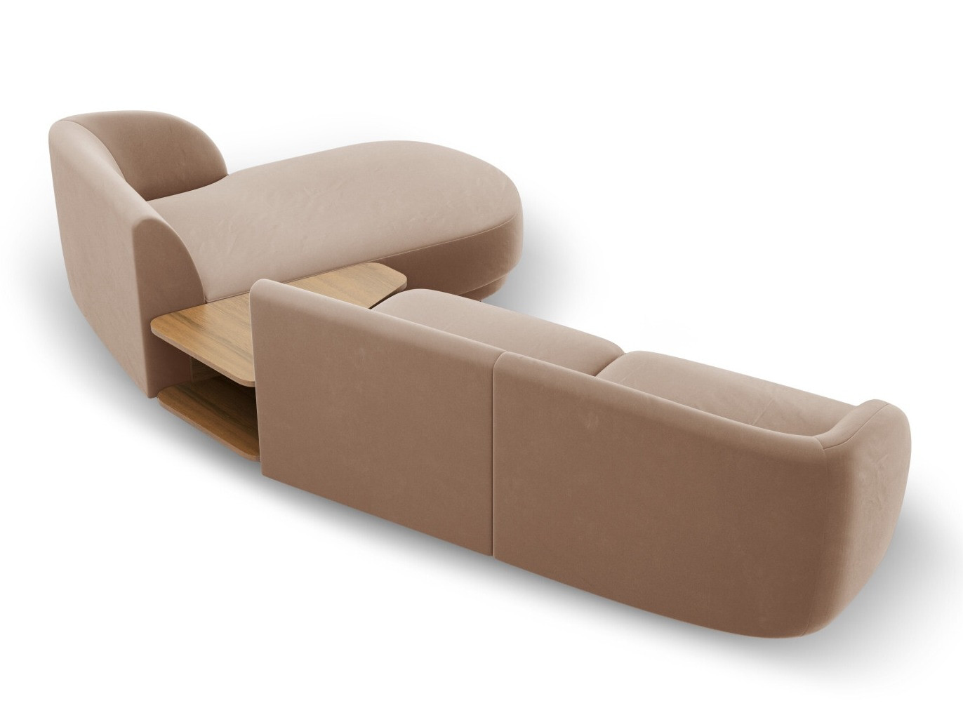 Modulinis minkštas kampas Tivlomi 117 (Bluvel 40)