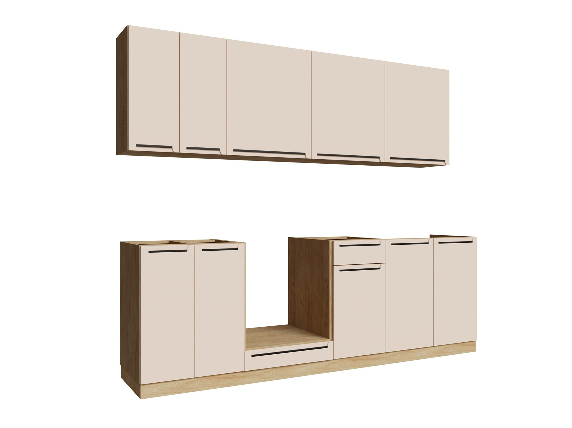 Modulinis virtuvės komplektas Riso Beige 170