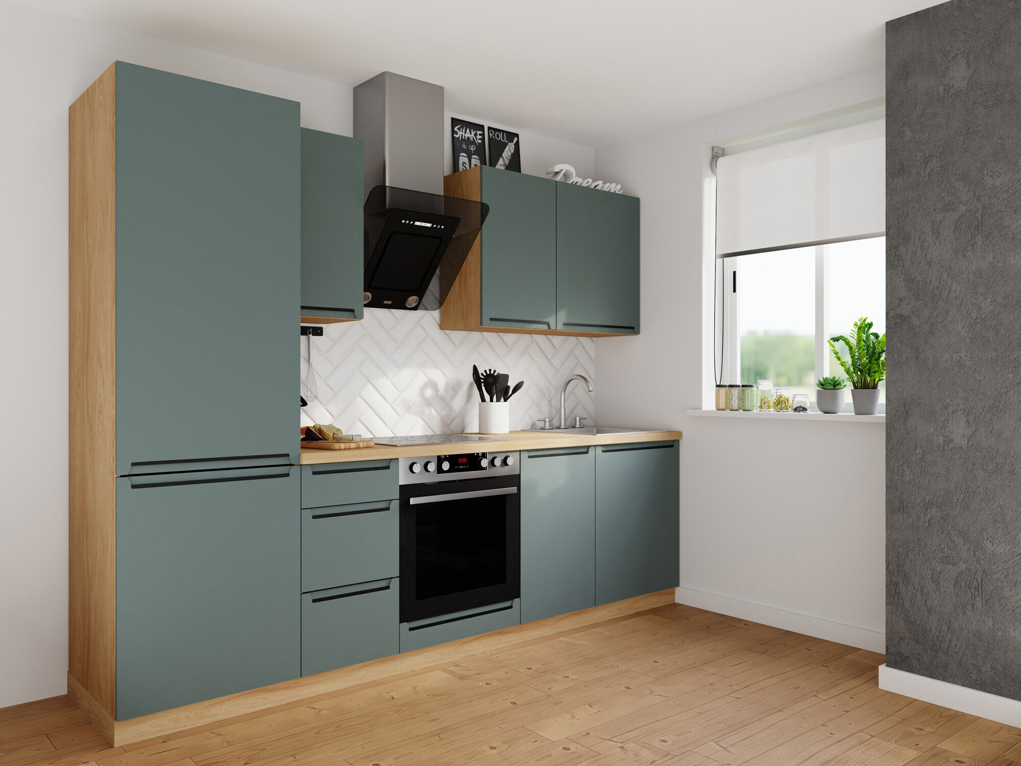 Modulinis virtuvės komplektas Riso Green 168