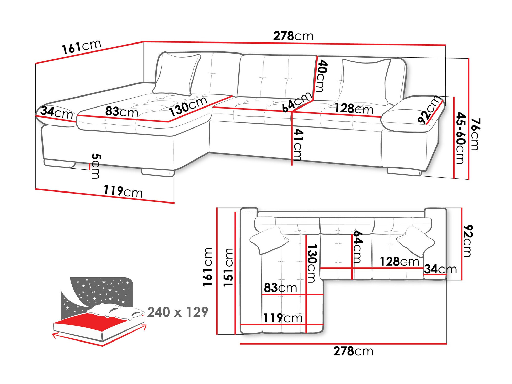 Minkštas kampas Comfivo Sanitas I (Wave 05)