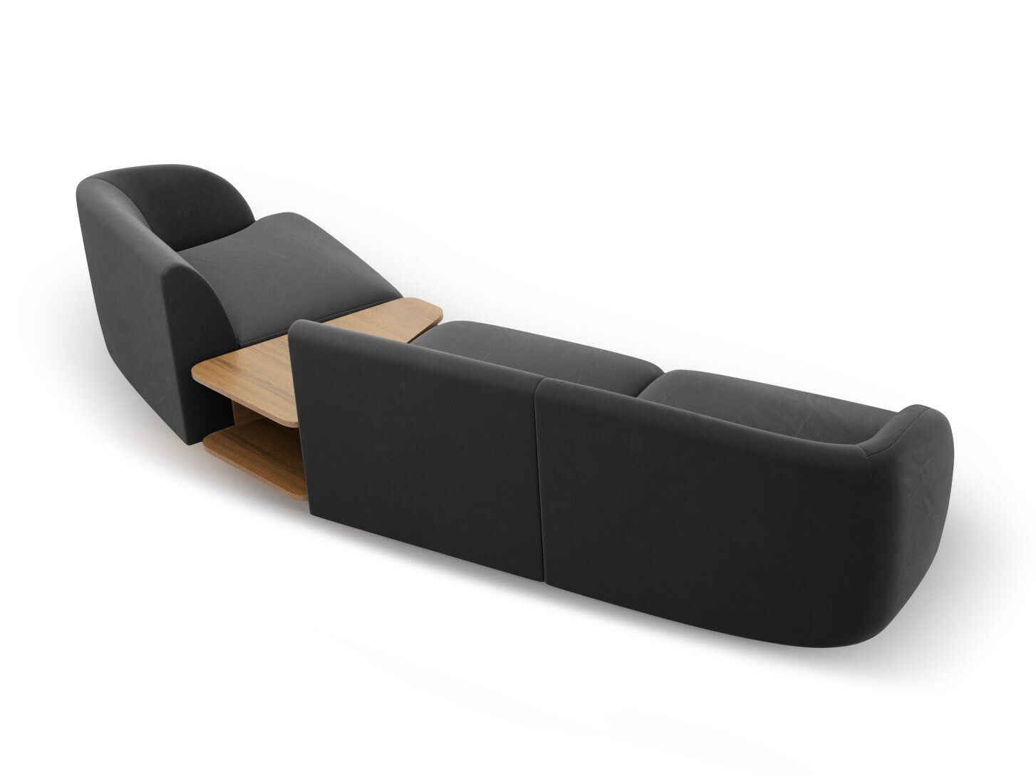 Modulinis minkštas kampas Tivlomi 118 (Bluvel 14)