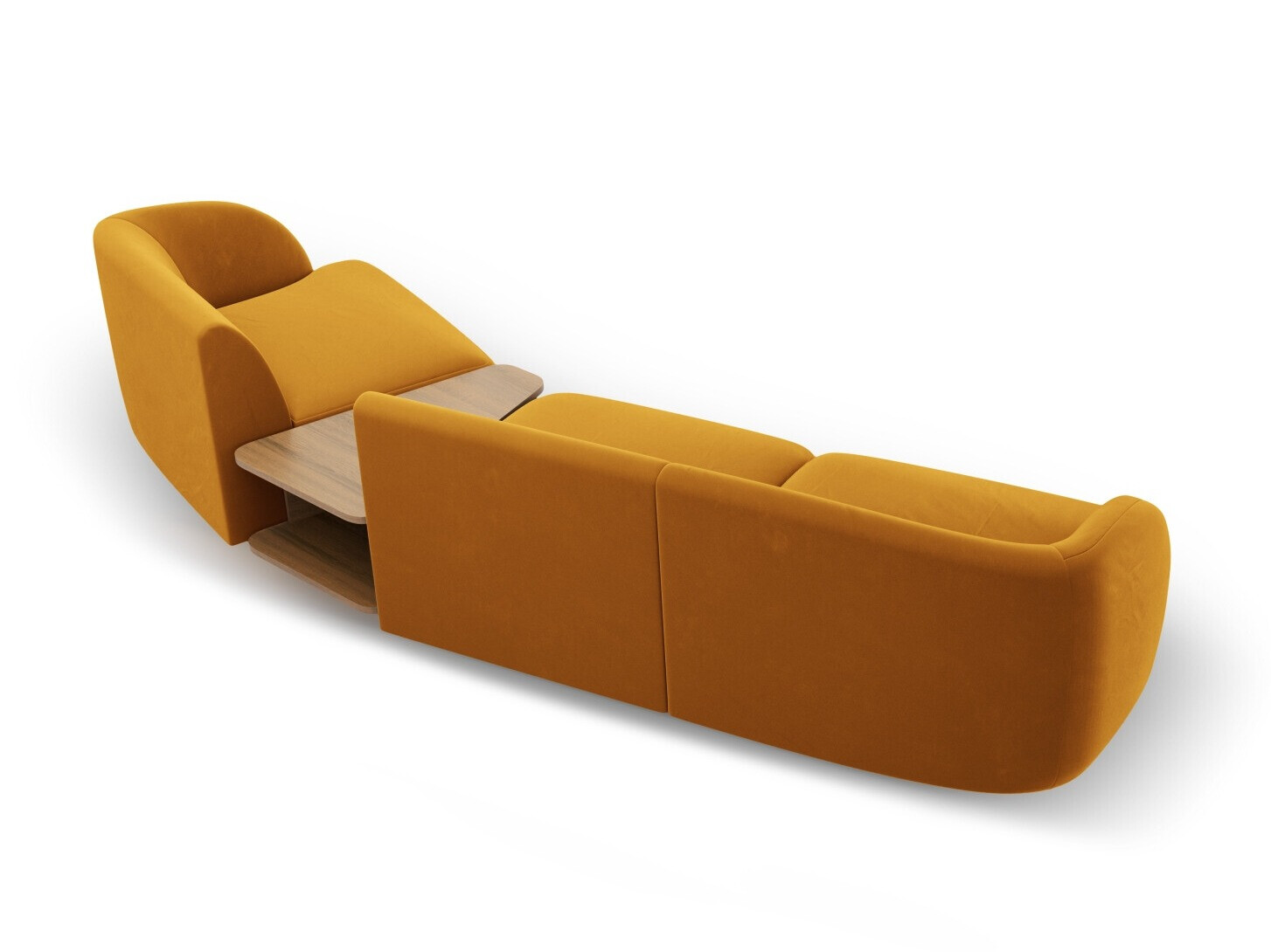Modulinis minkštas kampas Tivlomi 118 (Bluvel 68)