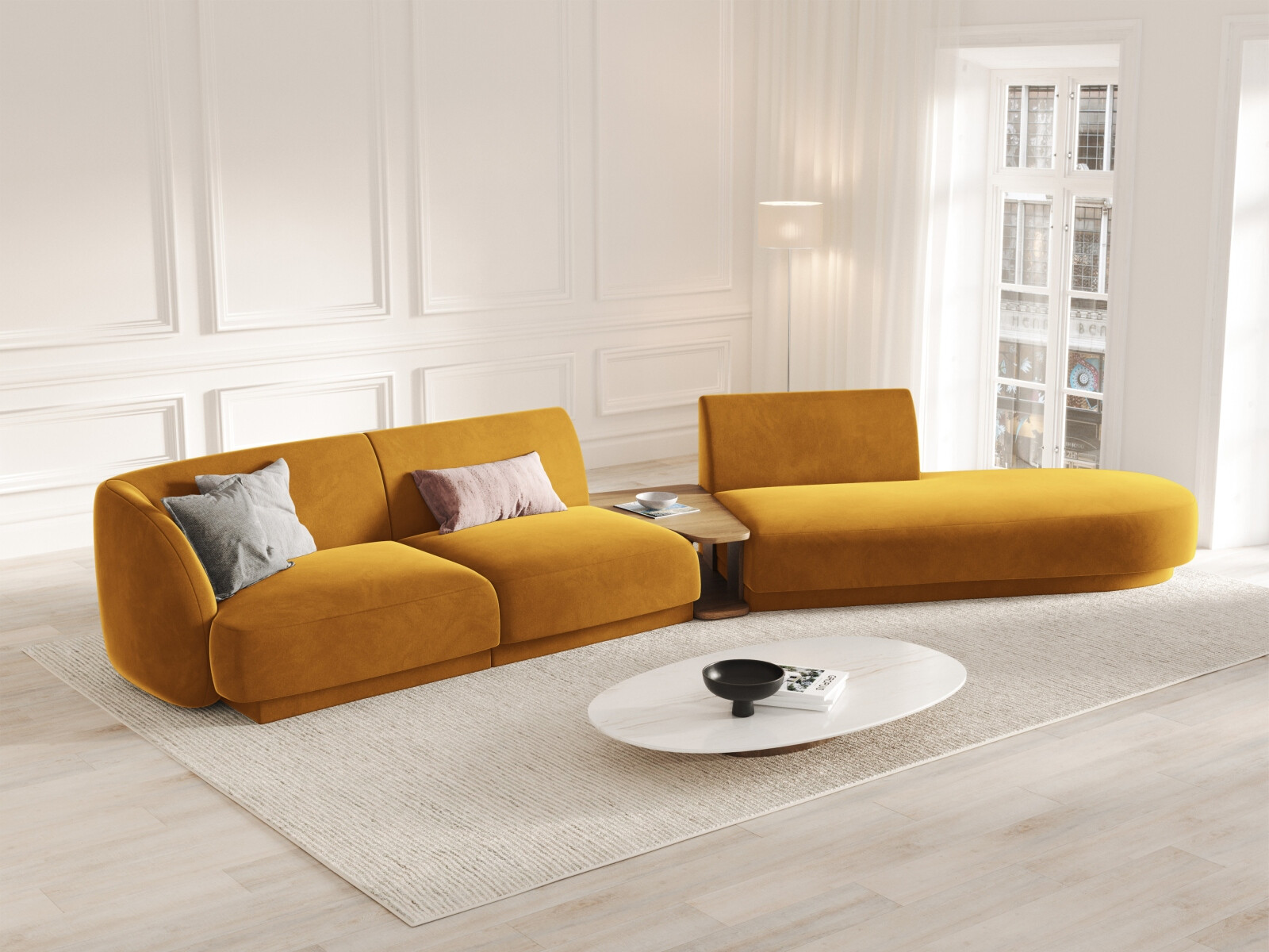Modulinis minkštas kampas Tivlomi 119 (Bluvel 68)