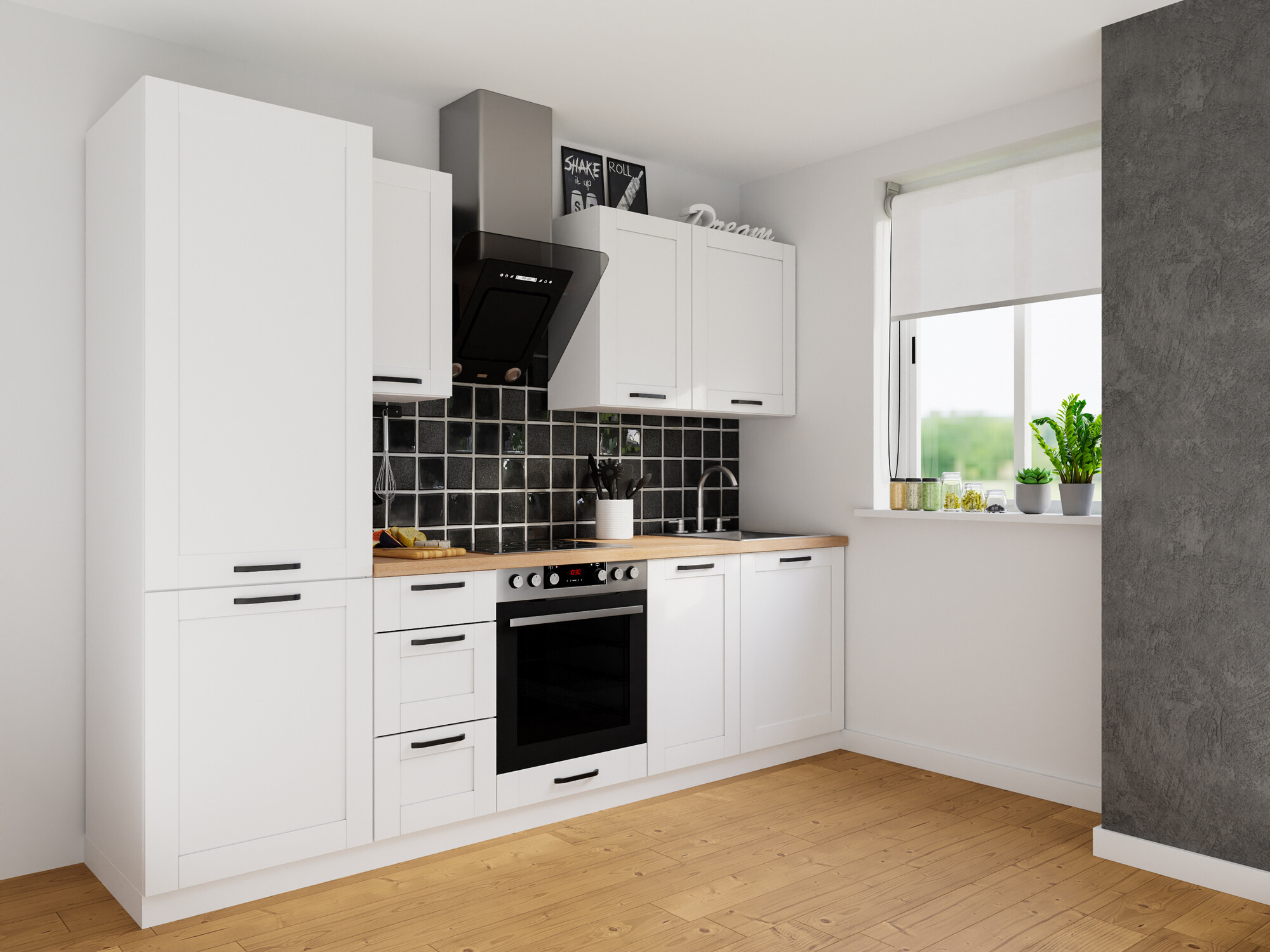 Modulinė spintelė įmontuojamai buitinei technikai Eva White 127