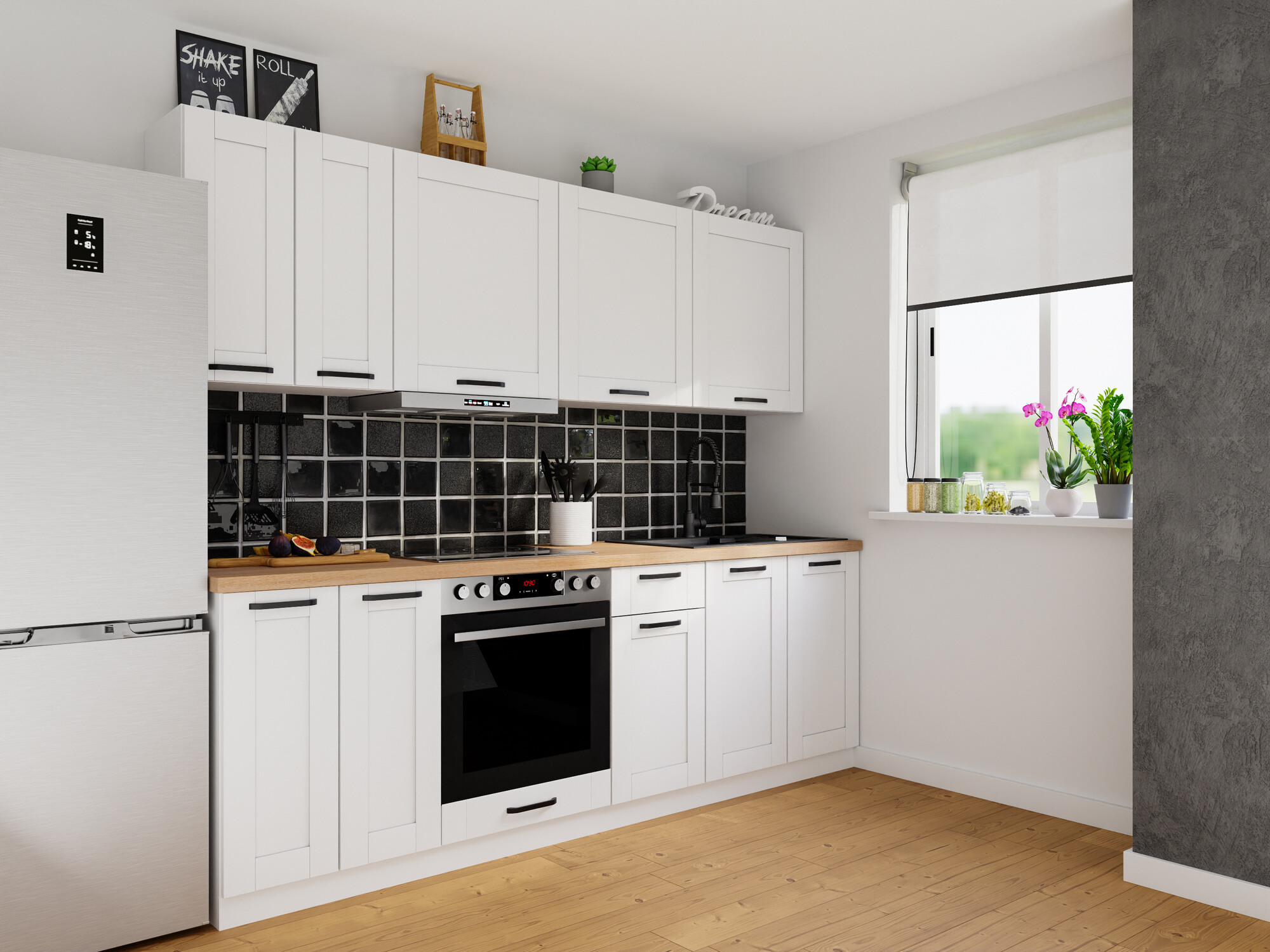 Modulinė spintelė su durelėmis Eva White 115