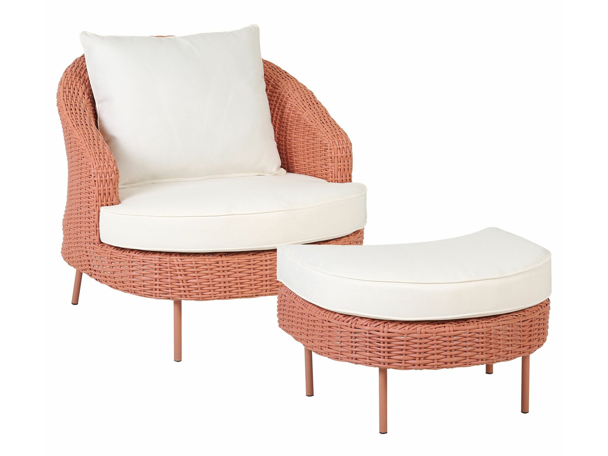 Lauko baldų komplektas Berwyn 2531 (Rožinė)