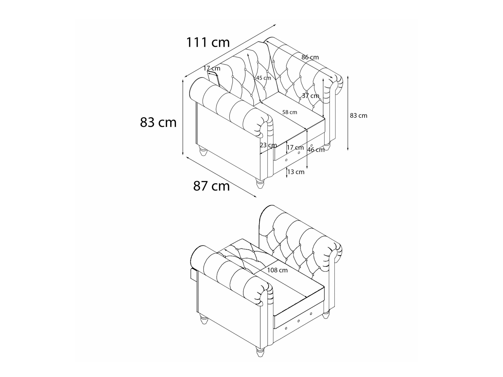 Fotelis Tulsa 675 (Pilka)