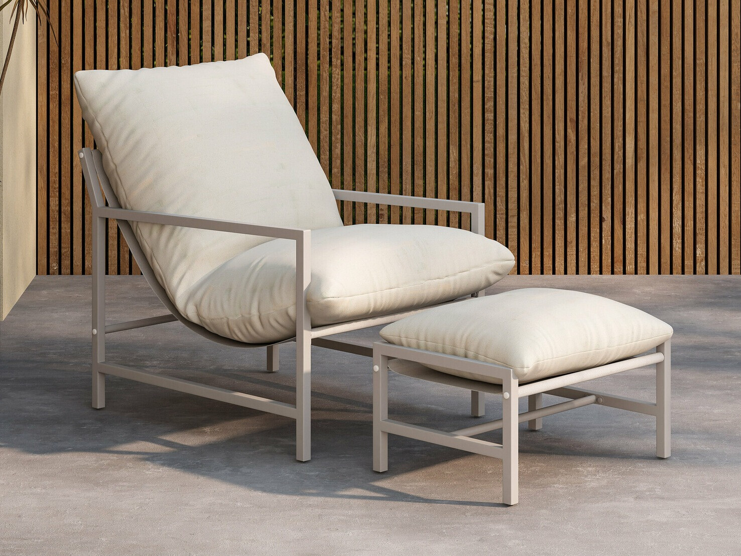 Lauko baldų komplektas Dallas 4739 (Smėlinė)