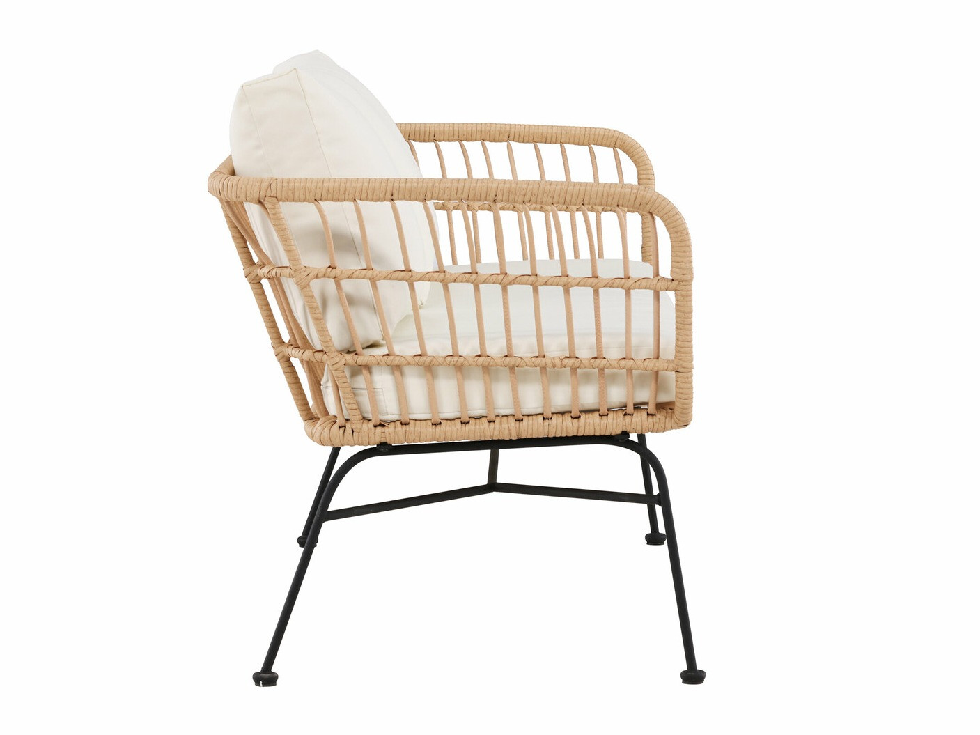 Lauko sofa Dallas 5187 (Šviesus medis + Smėlinė)