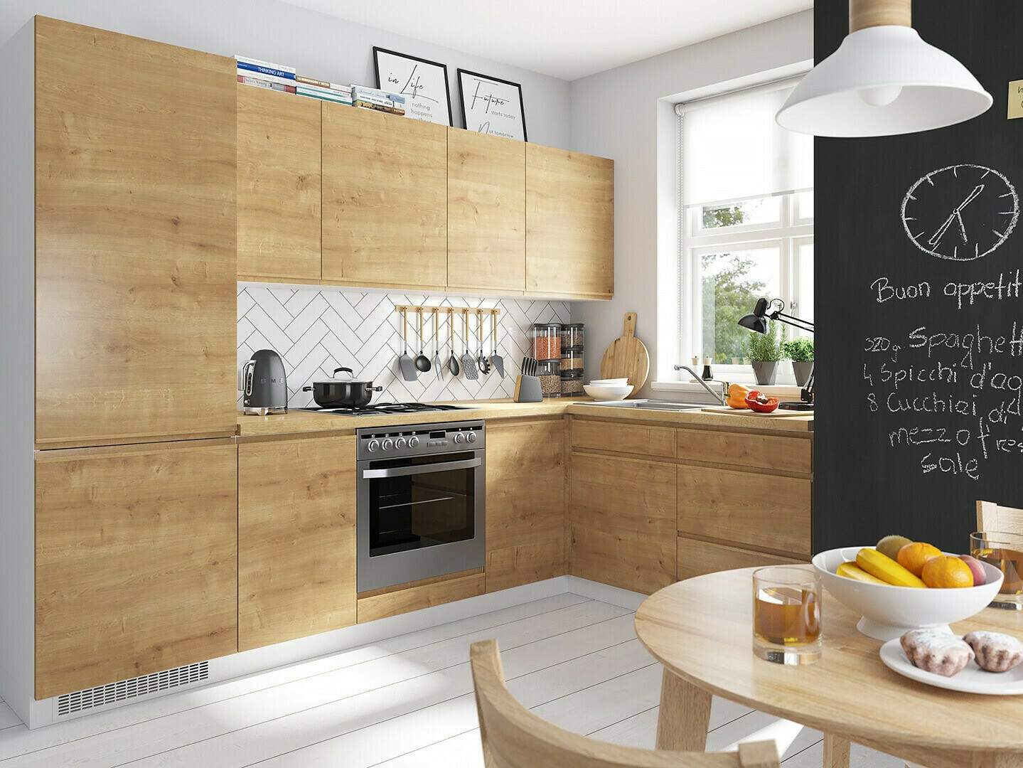 Modulinė spintelė su stalčiais Soli Oak 108