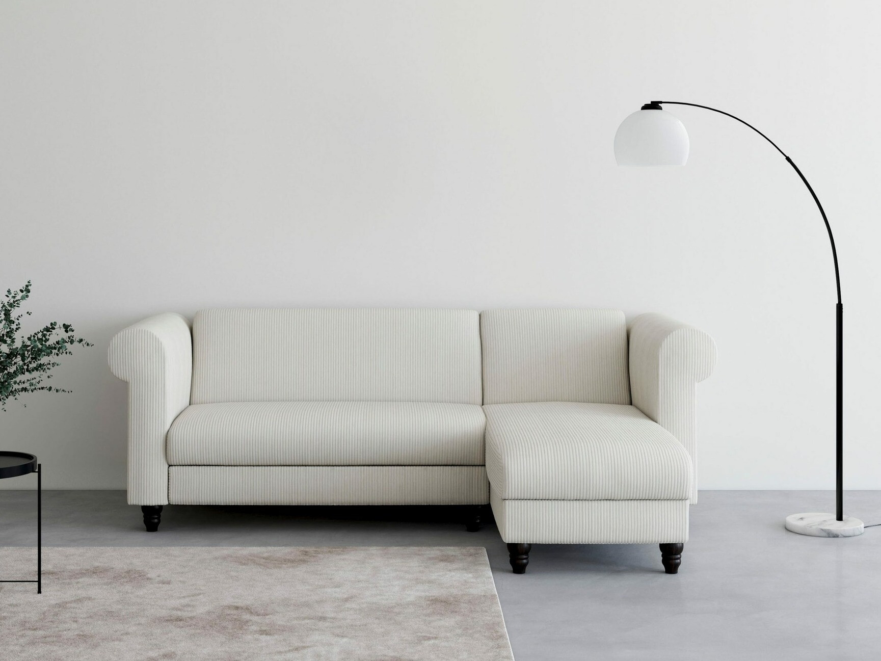 Minkštas kampas Tulsa 677 (Kreminė)