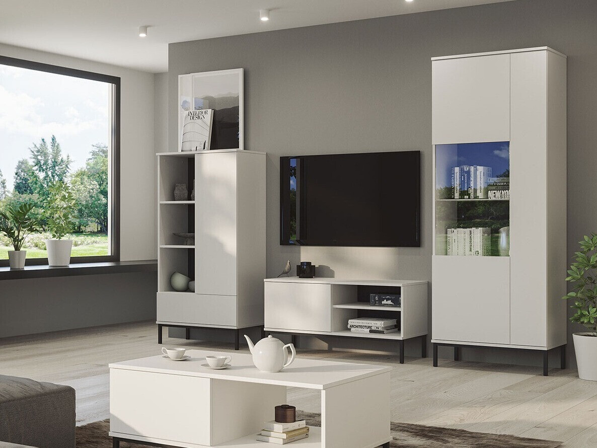 Svetainės komplektas Lomsore 109 (Balta)