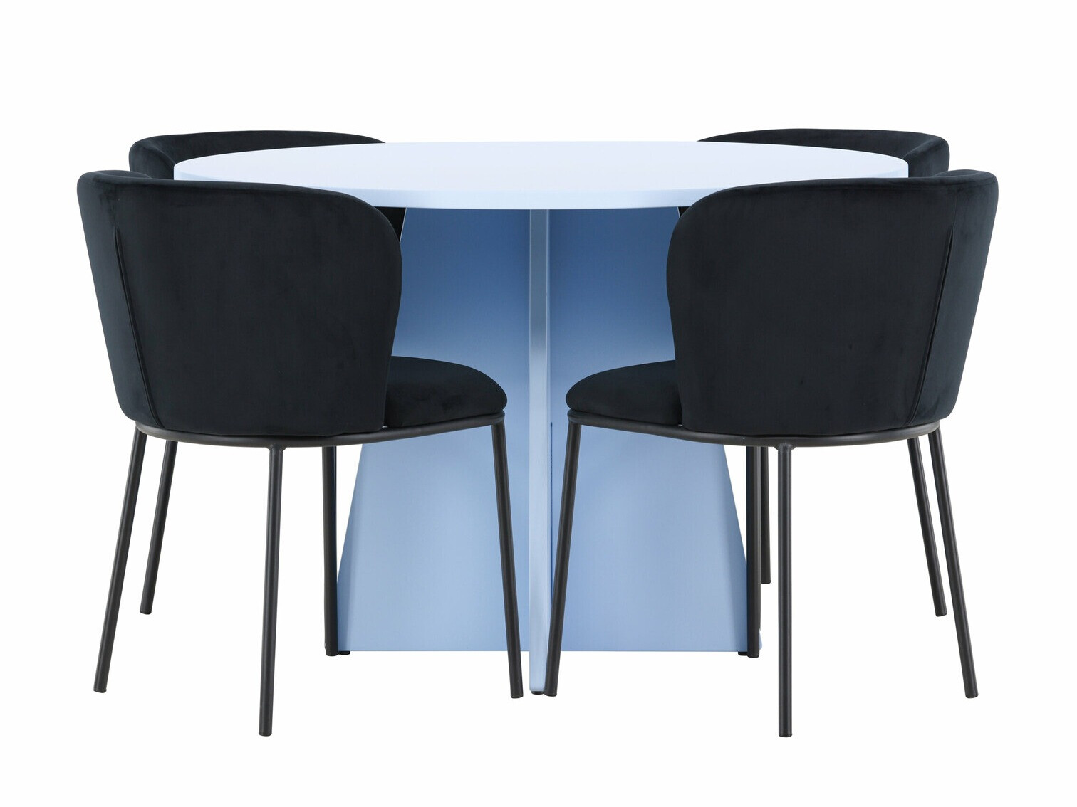 Valgomojo komplektas Dallas 4746 (Juoda)