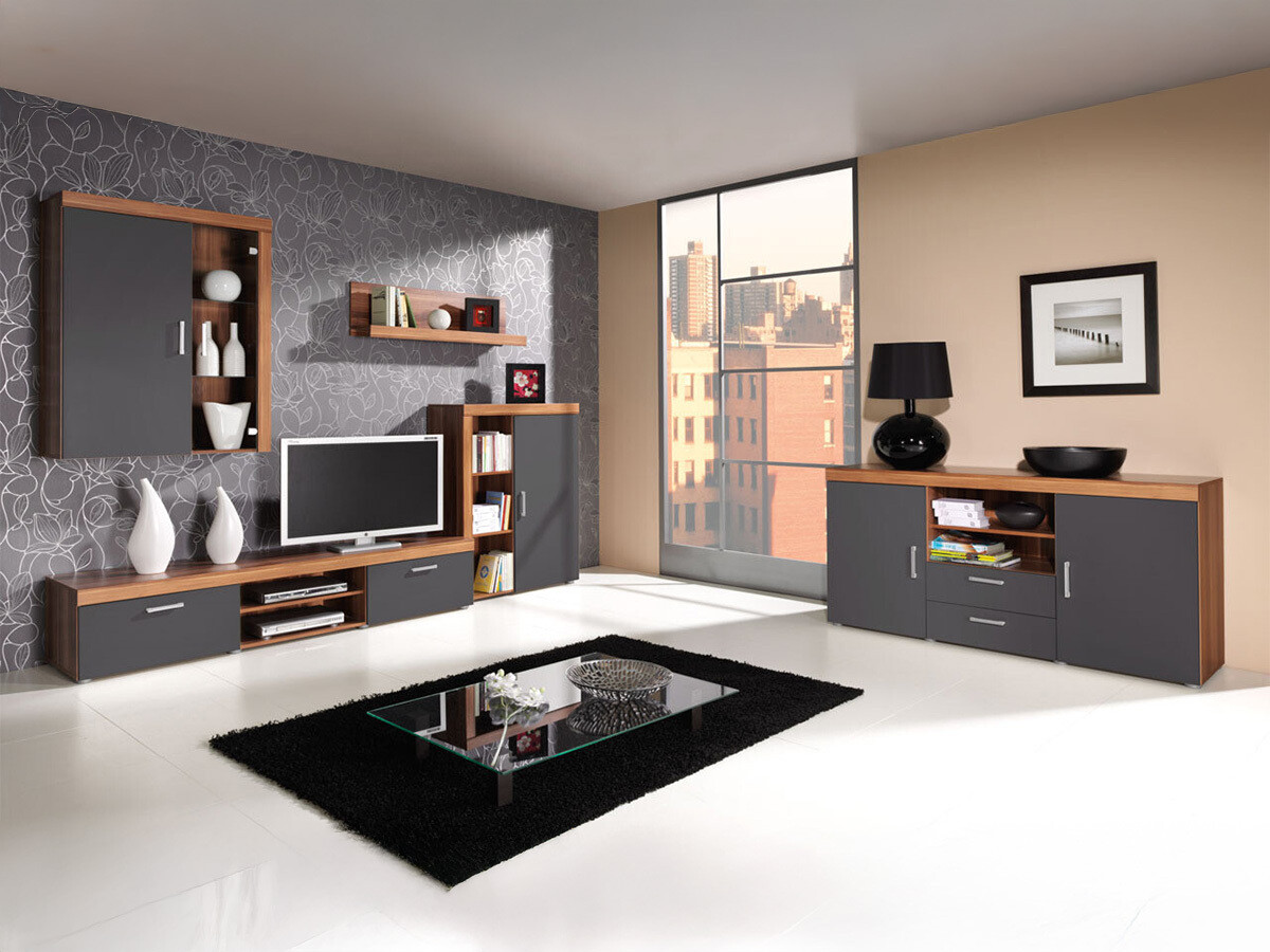 Svetainės komplektas Cormiru 109 (Slyva + grafitas)