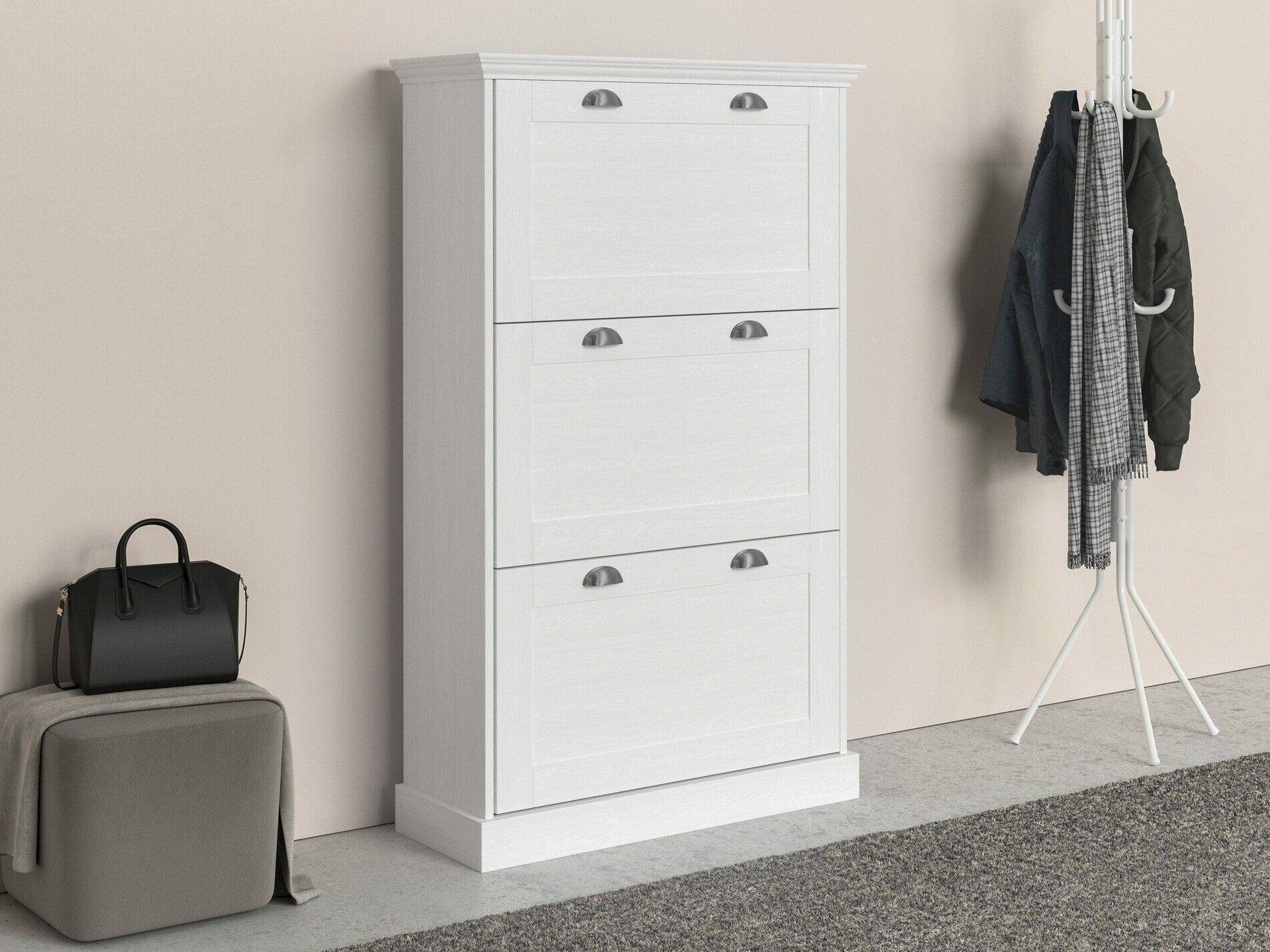 Batų dėžė Salfelo 100 (Balta)