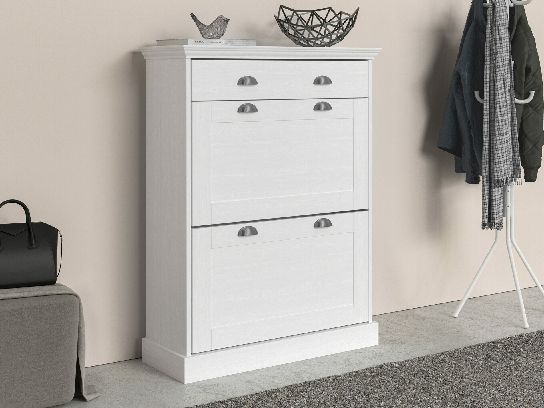 Batų dėžė Salfelo 101 (Balta)