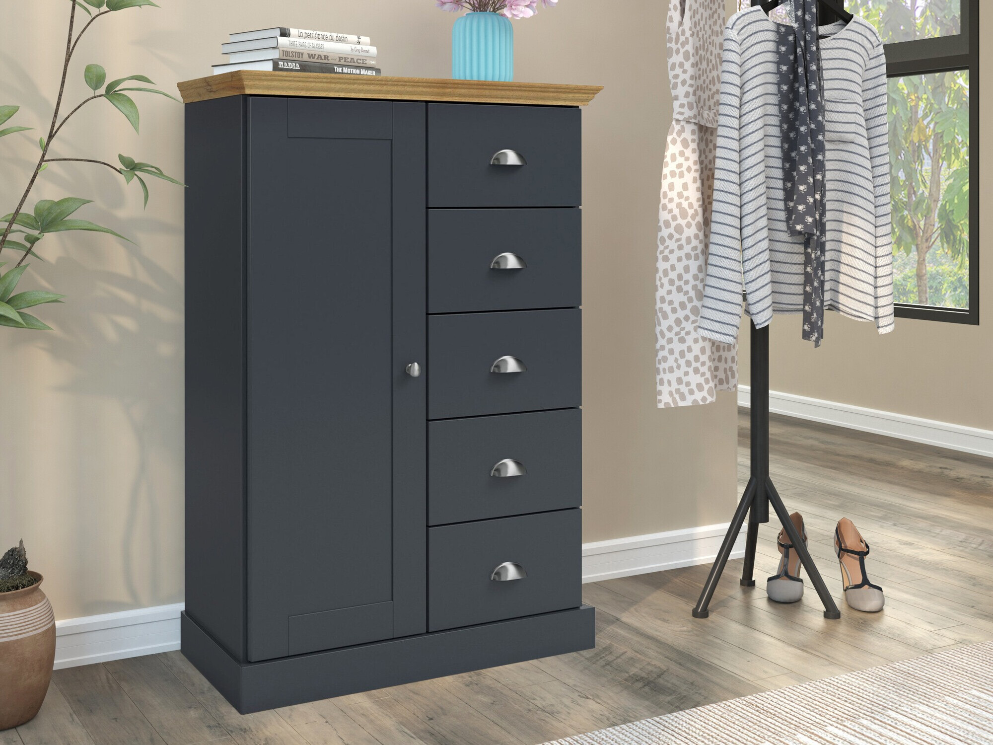 Komoda Salfelo 104 (Antracitas)