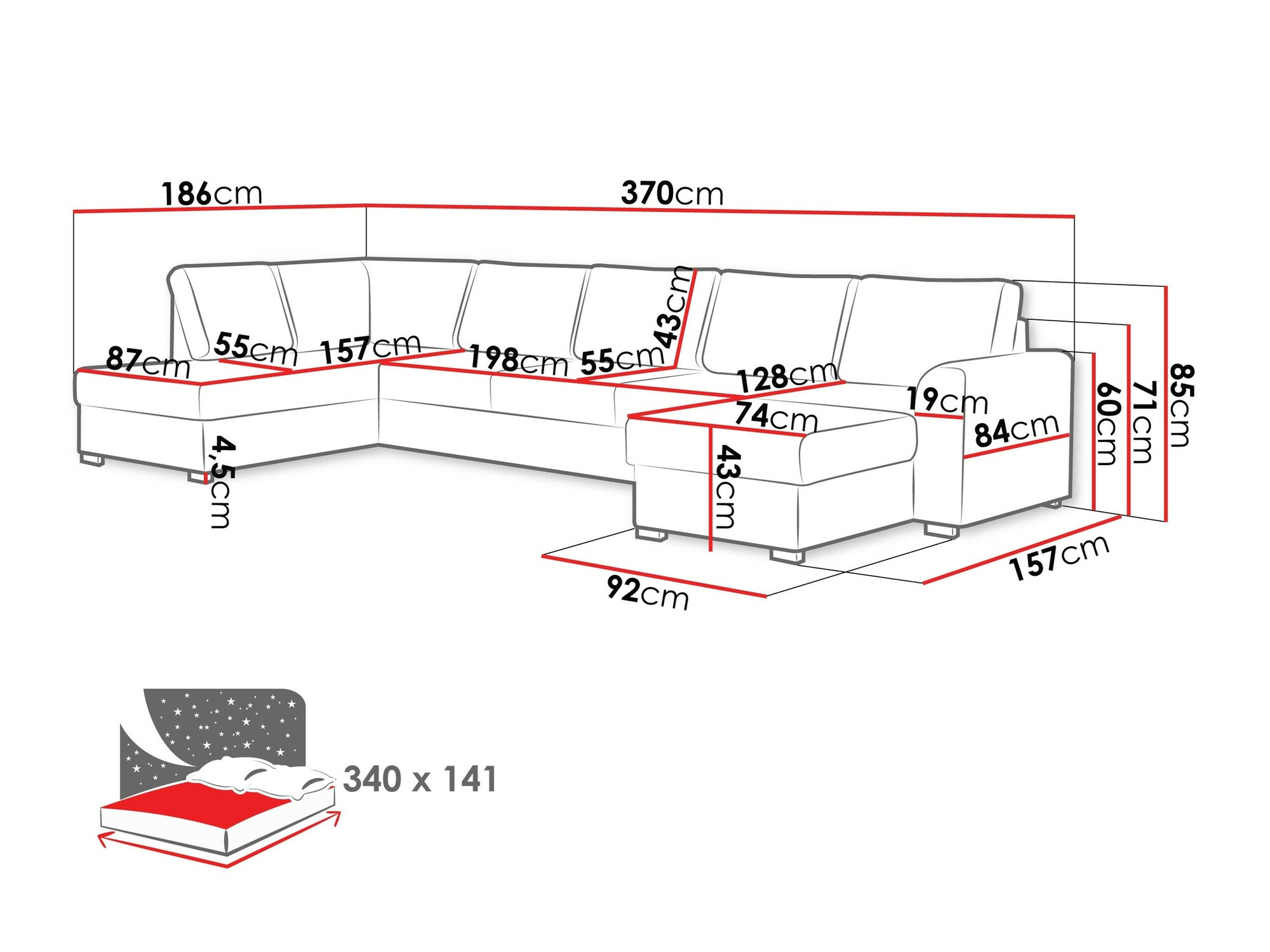 Minkštas kampas Comfivo Flumen I (Soft 017 + Lux 06)