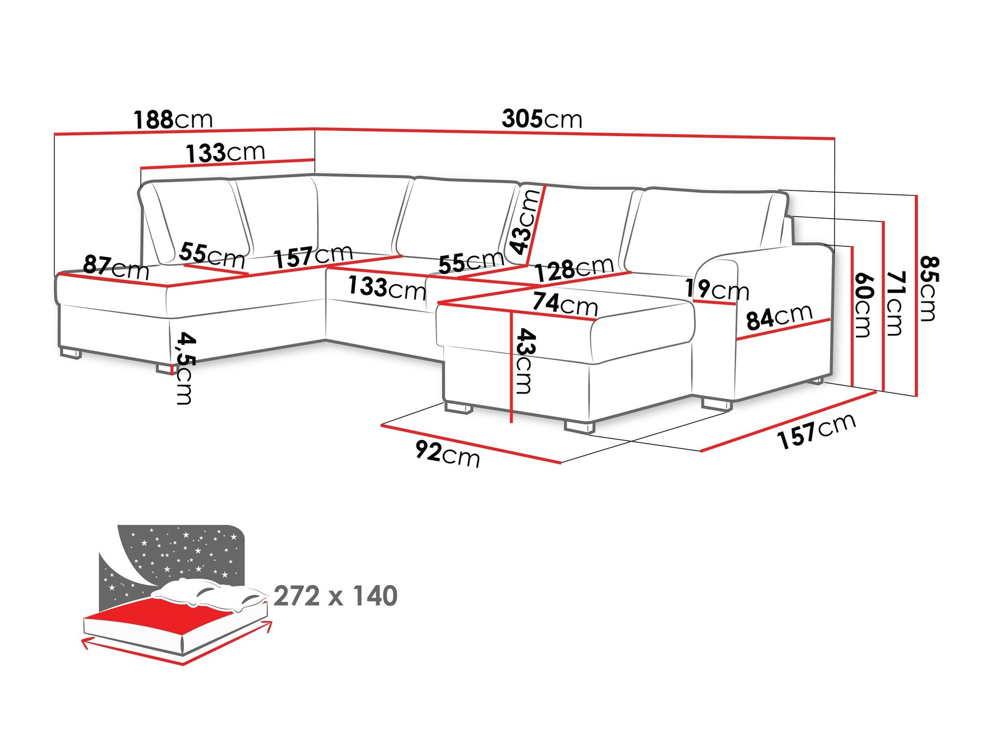 Minkštas kampas Comfivo 189 (Abriamo 03)