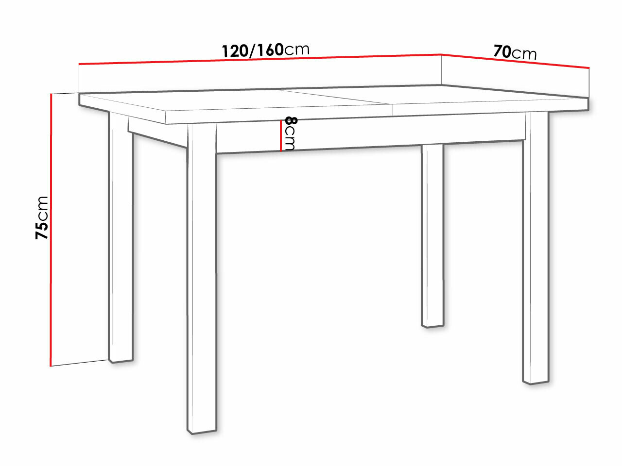 Stalas Victorville 111 (Balta)