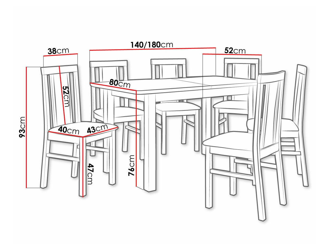 Valgomojo komplektas Victorville 238