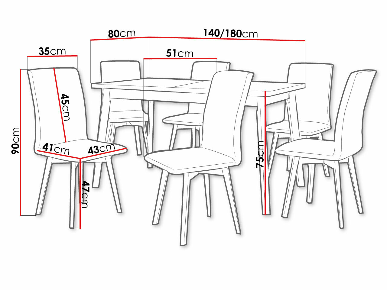 Valgomojo komplektas Victorville 290