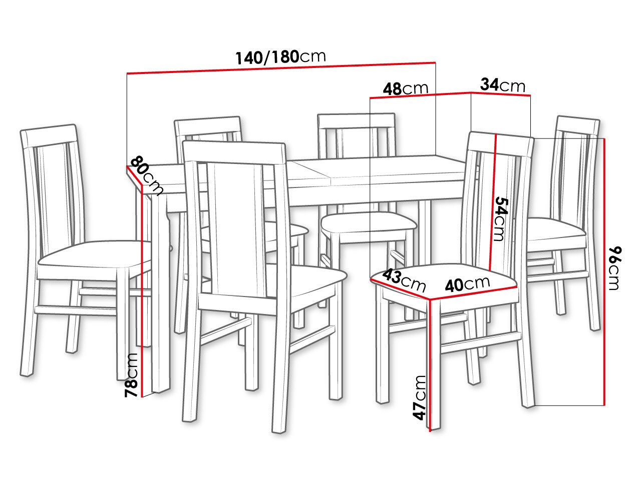 Valgomojo komplektas Victorville 293 (Alksnis)