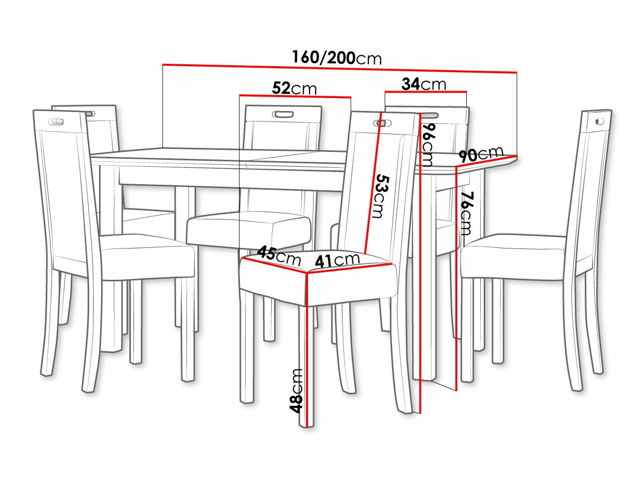 Valgomojo komplektas Victorville 278 (Balta)