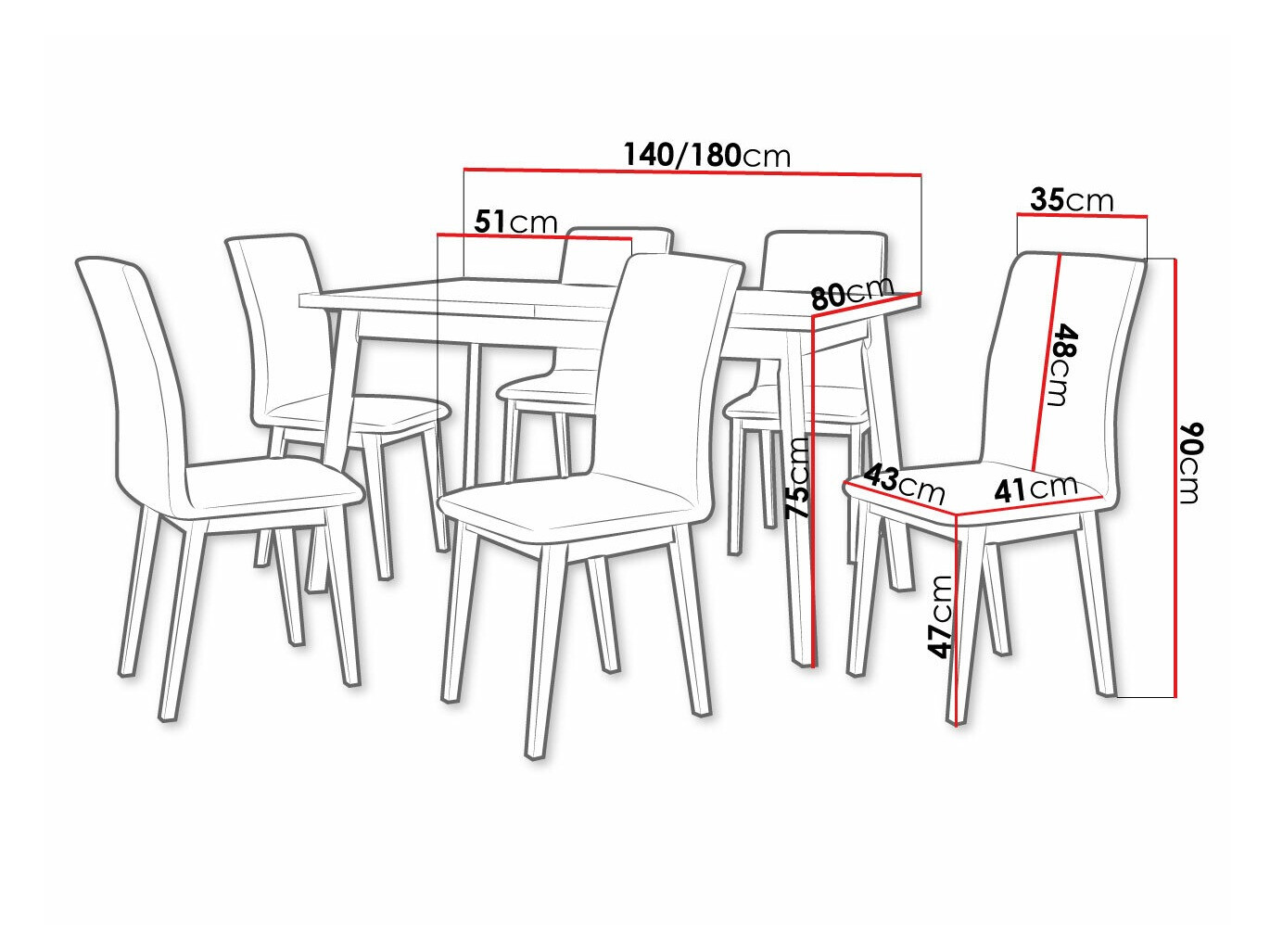 Valgomojo komplektas Victorville 288 (Artisan ąžuolas + Juoda)