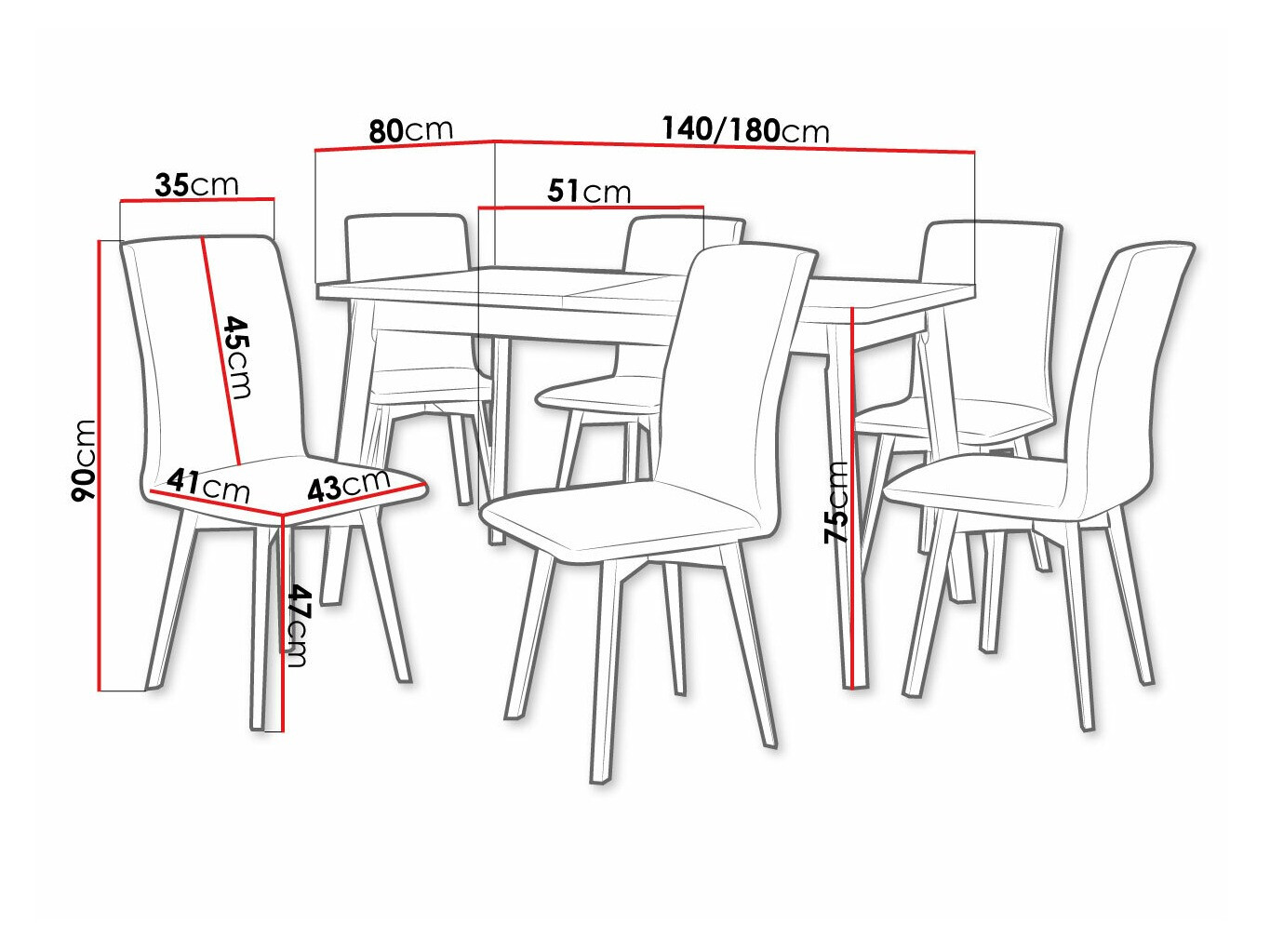 Valgomojo komplektas Victorville 291 (Sonomos ąžuolas + Balta)