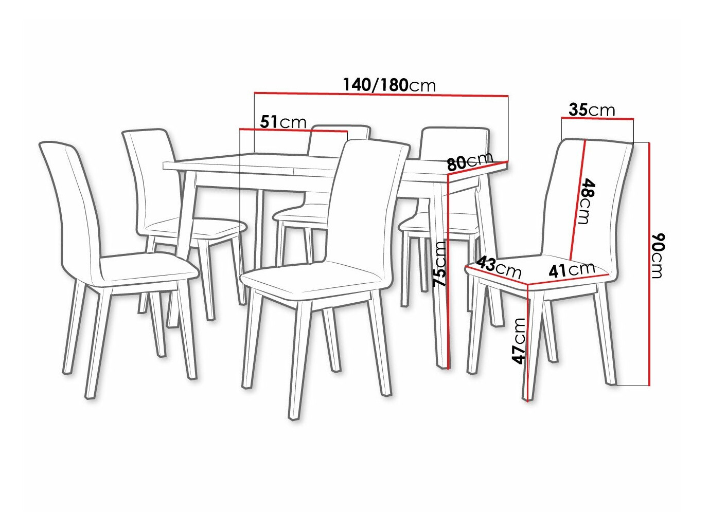 Valgomojo komplektas Victorville 321 (Juoda)