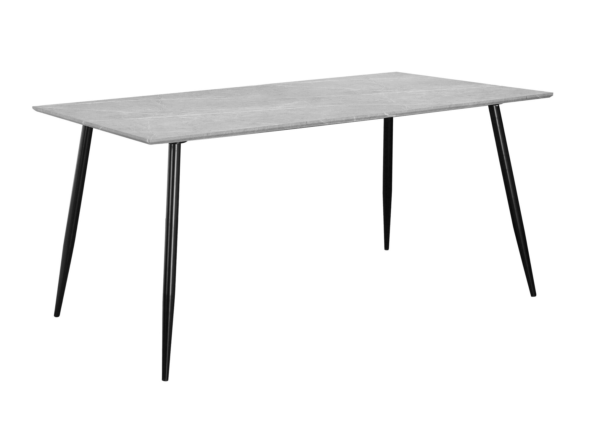 Stalas Denton 762 (Pilkas marmuras + Juoda)