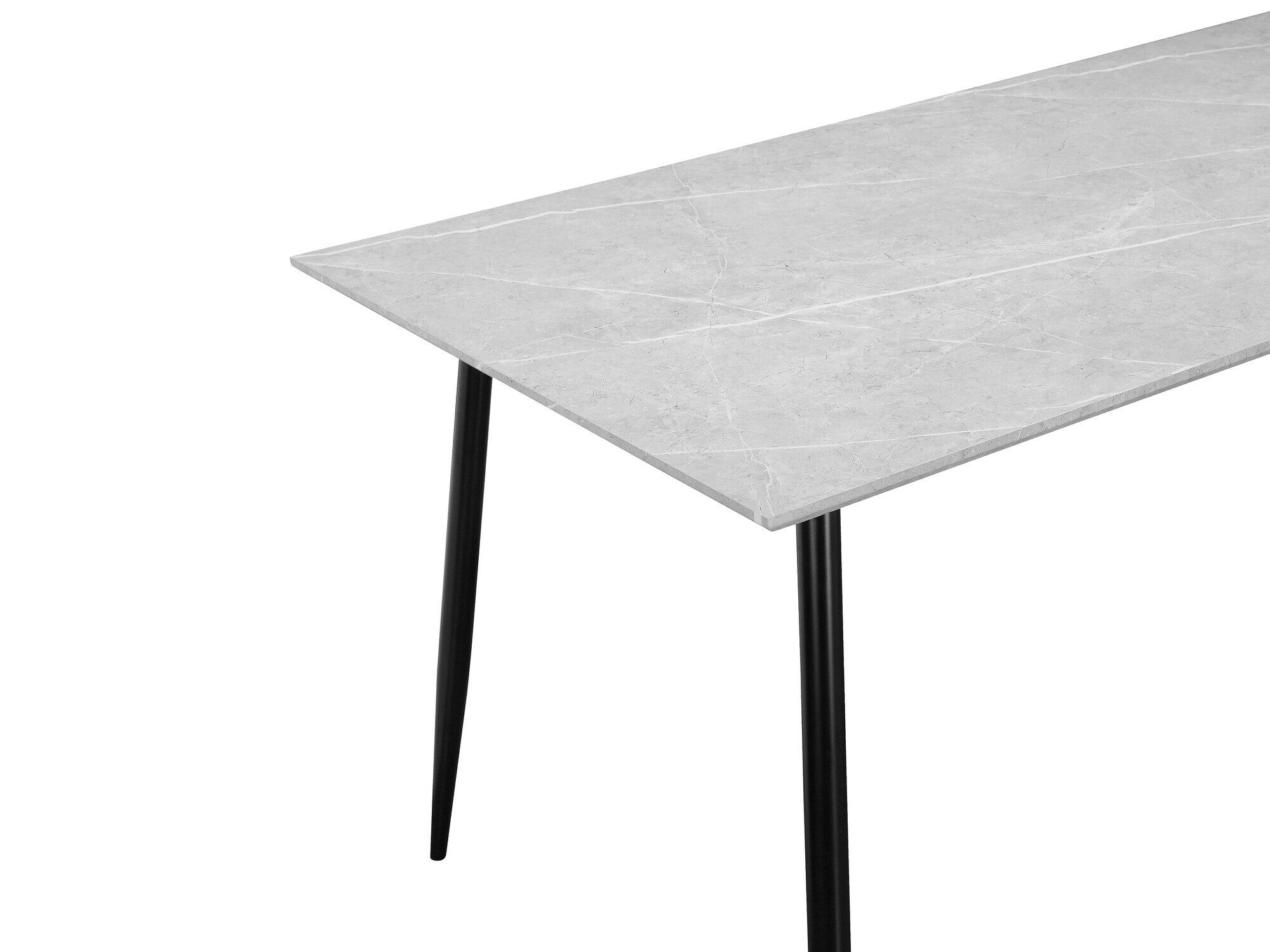 Stalas Denton 762 (Pilkas marmuras + Juoda)