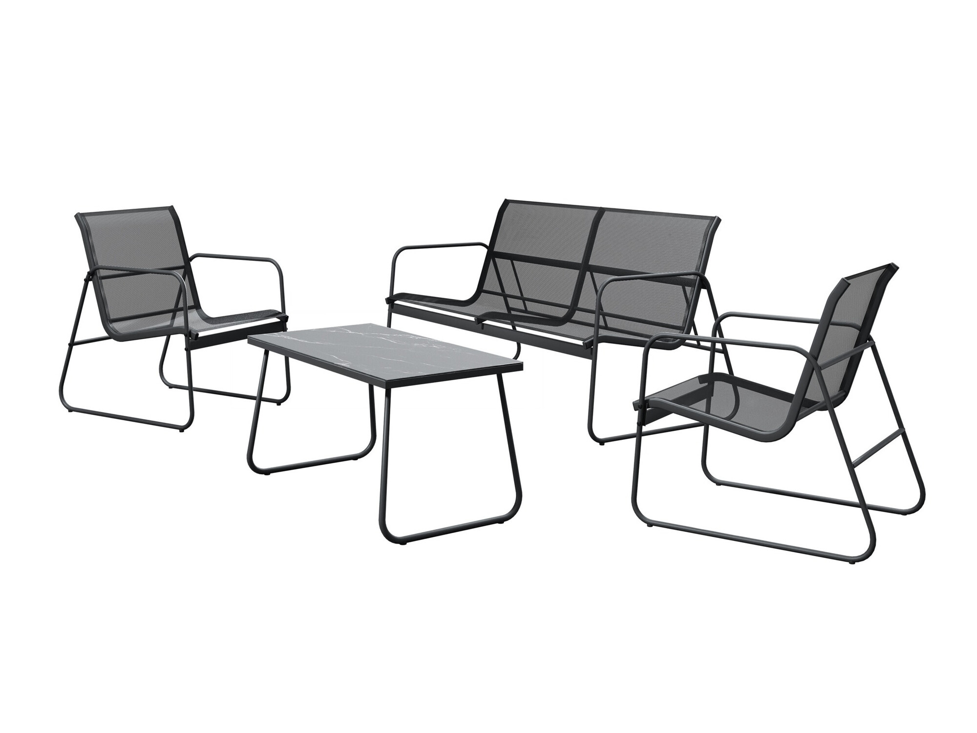 Lauko baldų komplektas Epulitas (Antracitas)